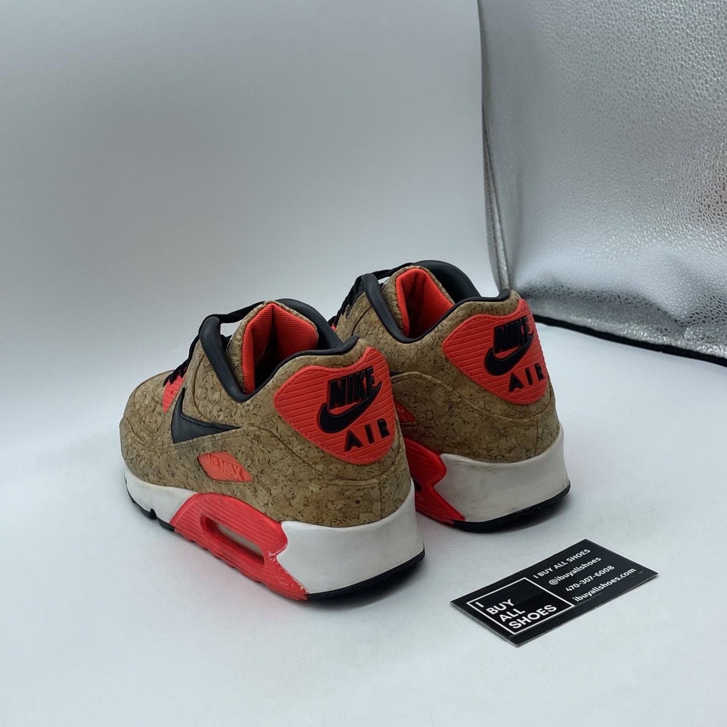Size 11.5 - Nike Air Max 90 Cork Brown Black Leather (725235-706)