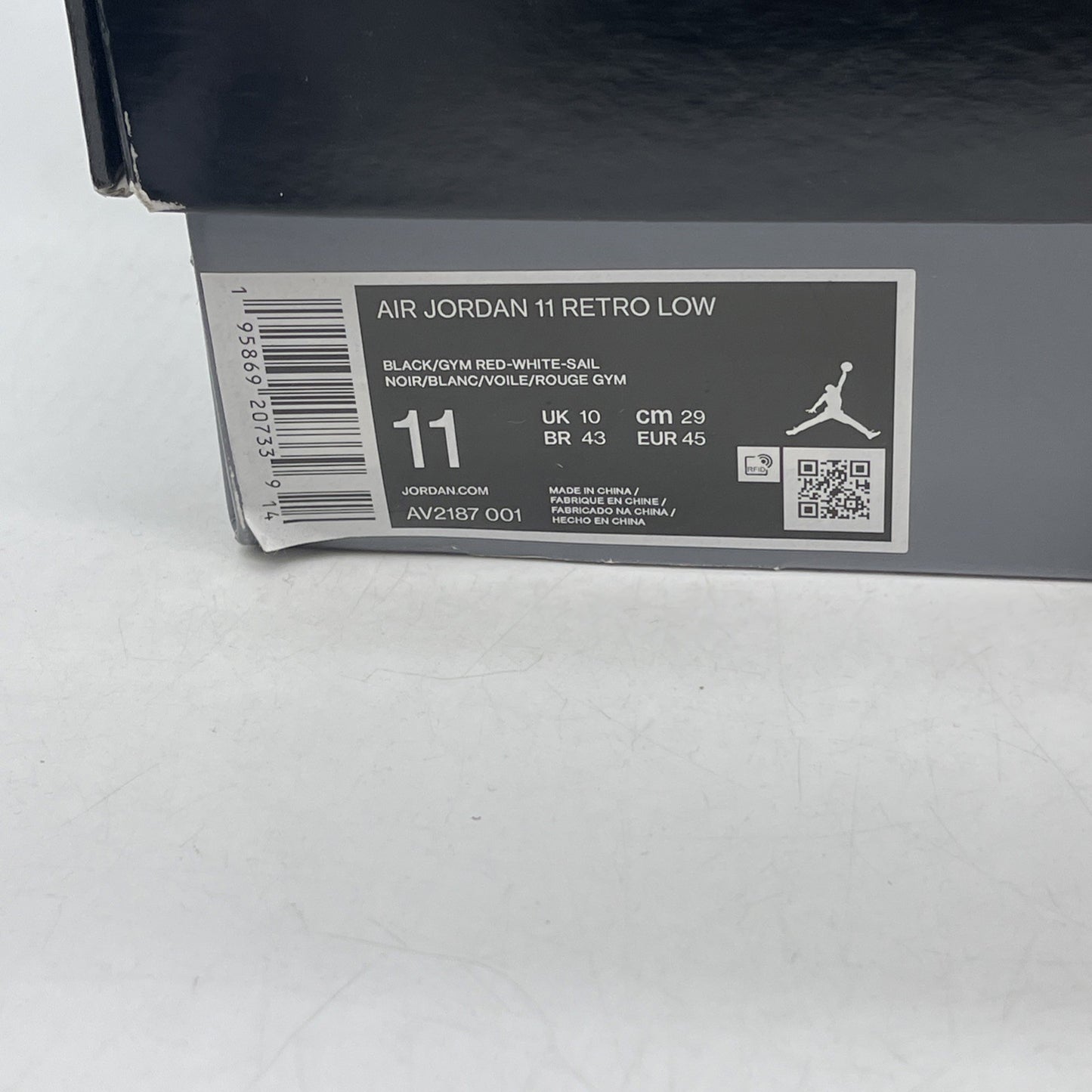 Size 11 - Air Jordan 11 Retro Low 72-10 (AV2187-001)