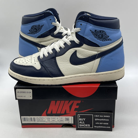 Size 10 - Air Jordan 1 Retro OG High Obsidian UNC 2019 (555088-140)