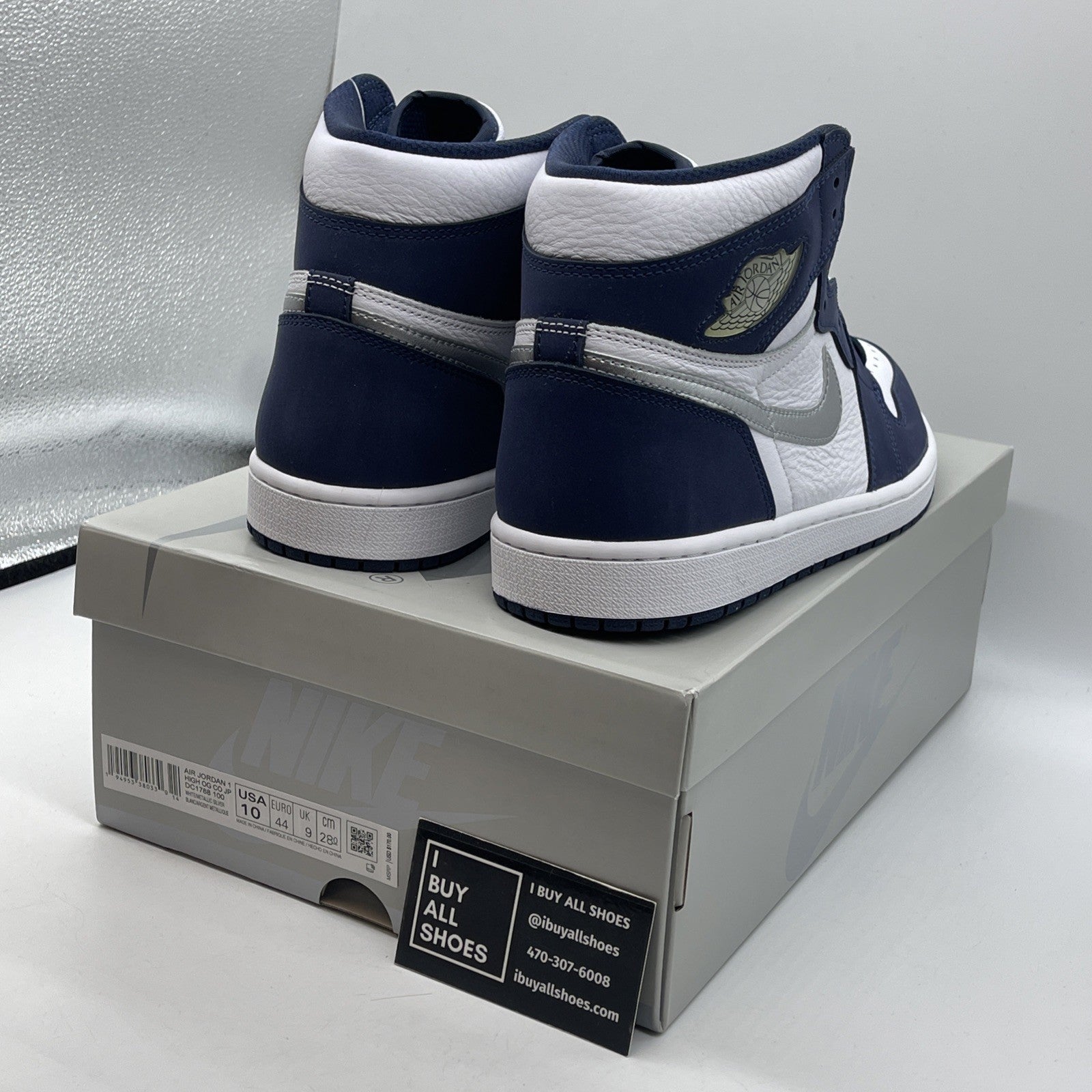 Size 10 - Jordan 1 Retro High CO.JP Midnight Navy Suede Leather (DC1788-100)