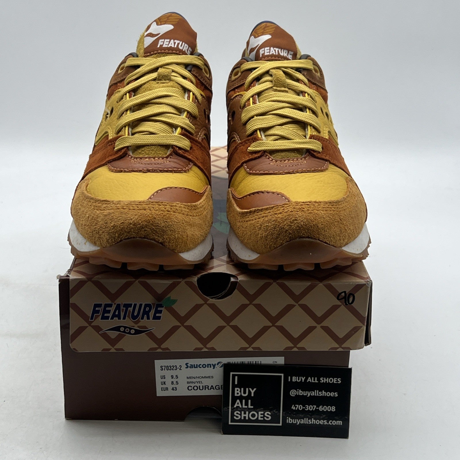 Size 9.5 - Saucony Feature x Courageous Belgian Waffle (S70323-2)