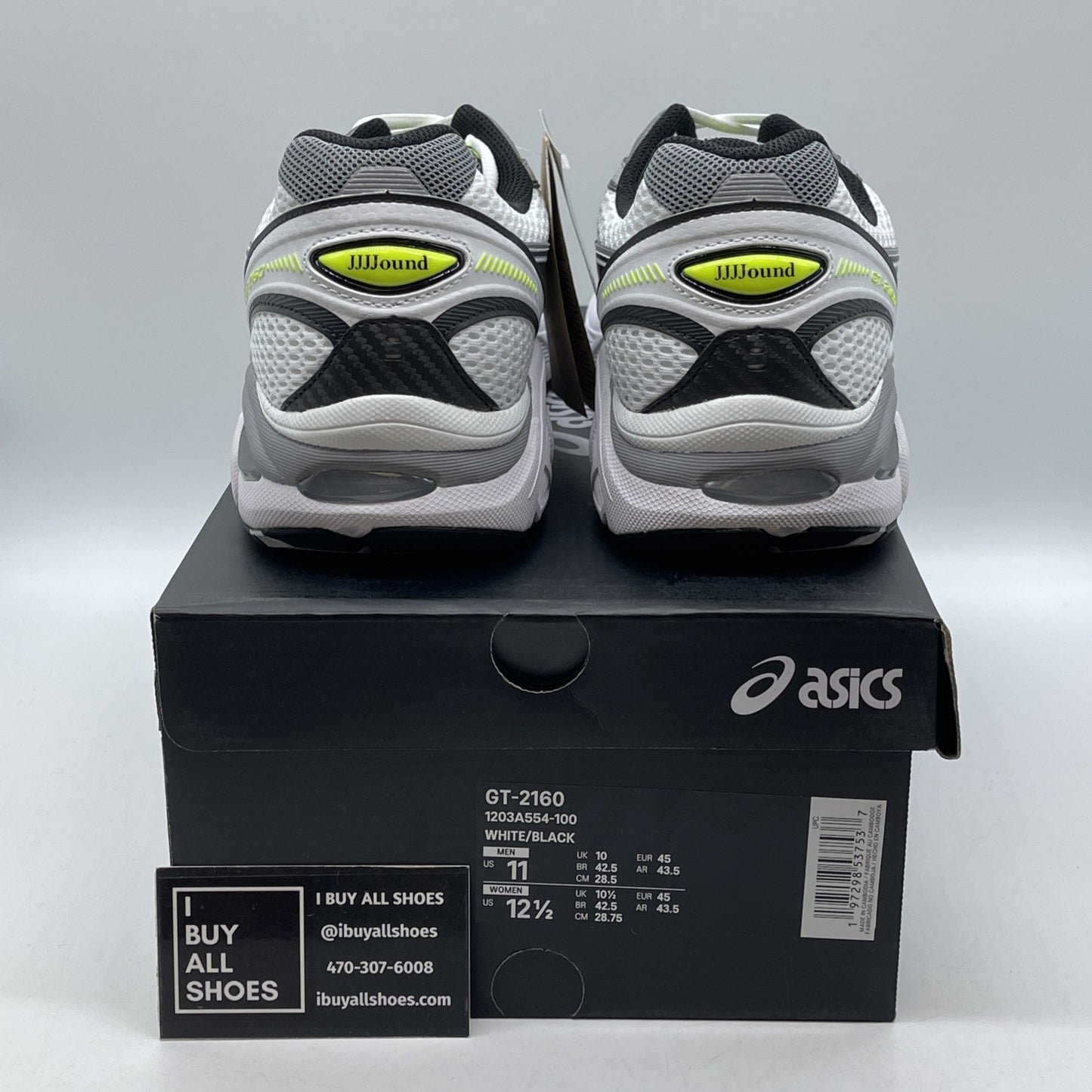 Size 11 - Asics GT-2160 "JJJJOUND WHITE" 2024 1203A554 100 (9086-37)