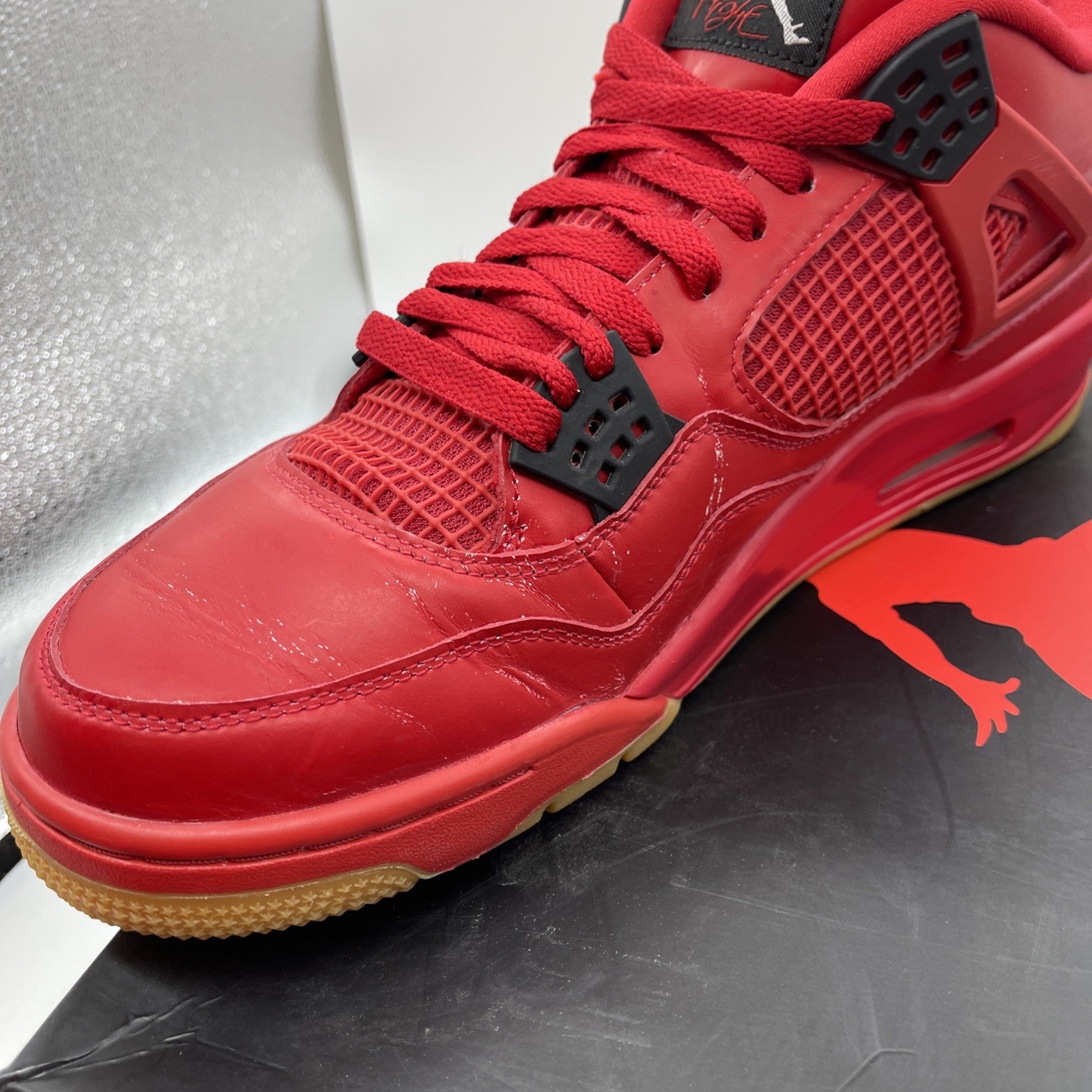 Size 14.5W - Air Jordan 4 Retro NRG Singles Day Red Leather (AV3914-600)