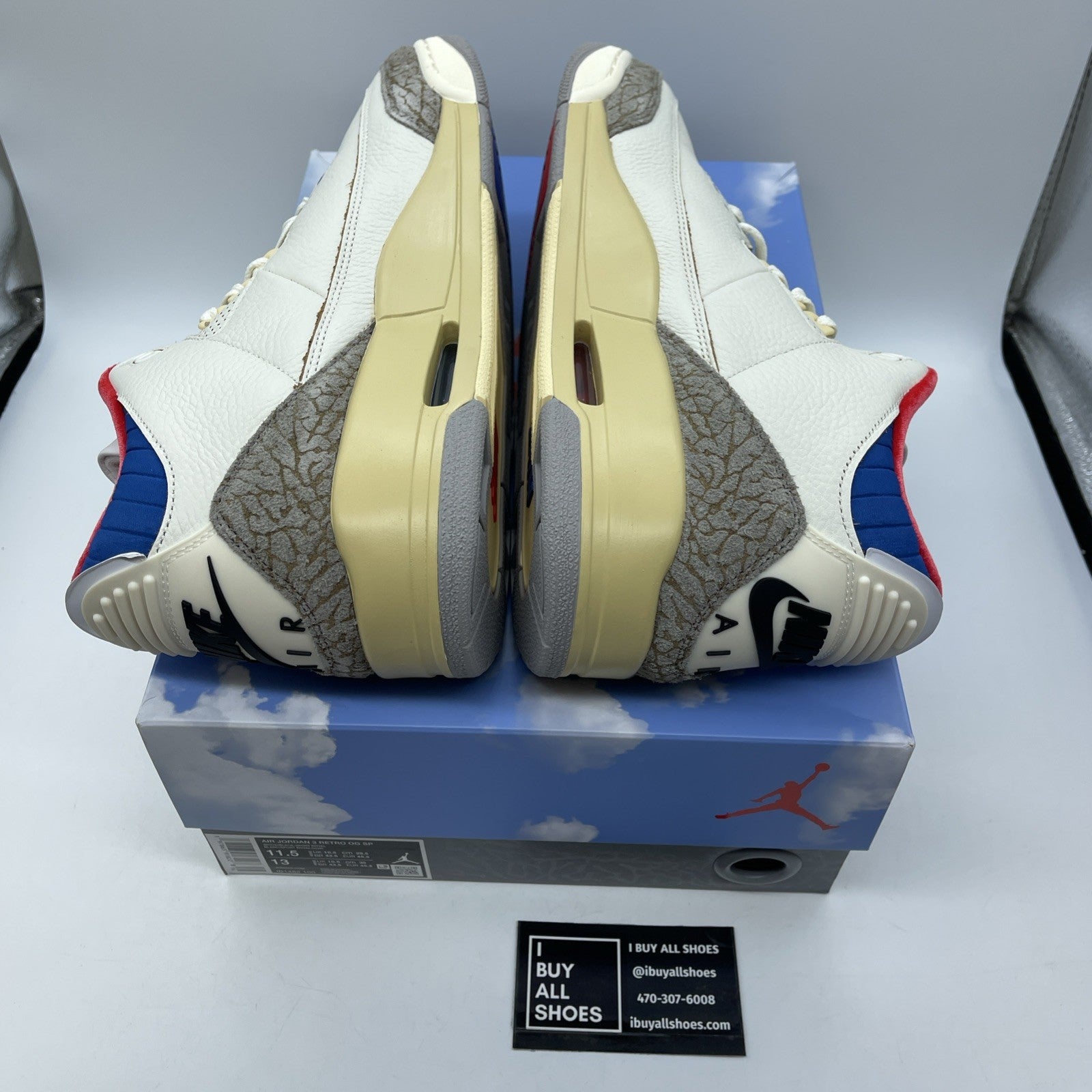 Size 11.5 - Air Jordan 3 Retro Seoul 2.0 Grey Brown Suede Leather (IB1482-100)