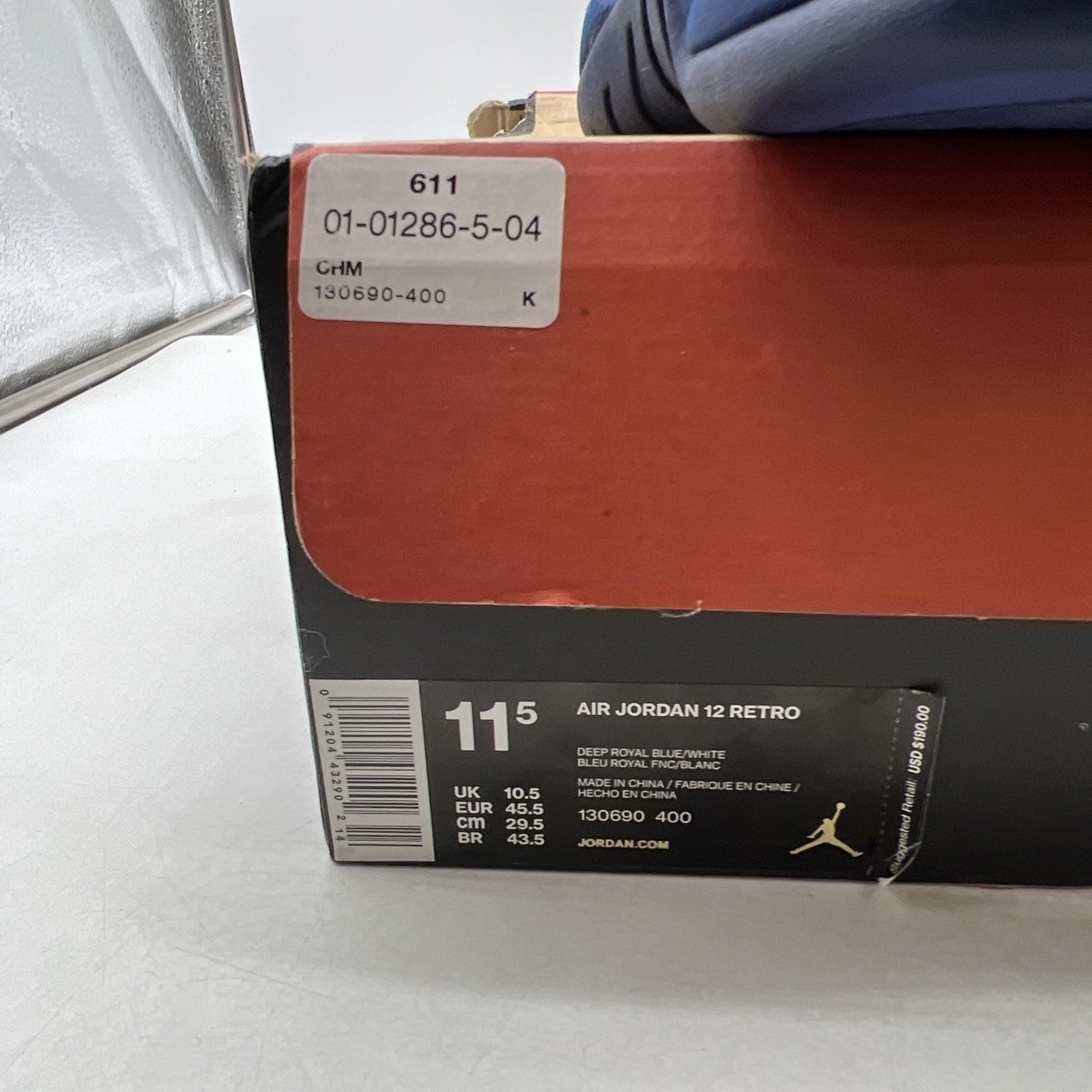 Size 11.5 - Air Jordan 12 Retro Deep Royal (130690-400)