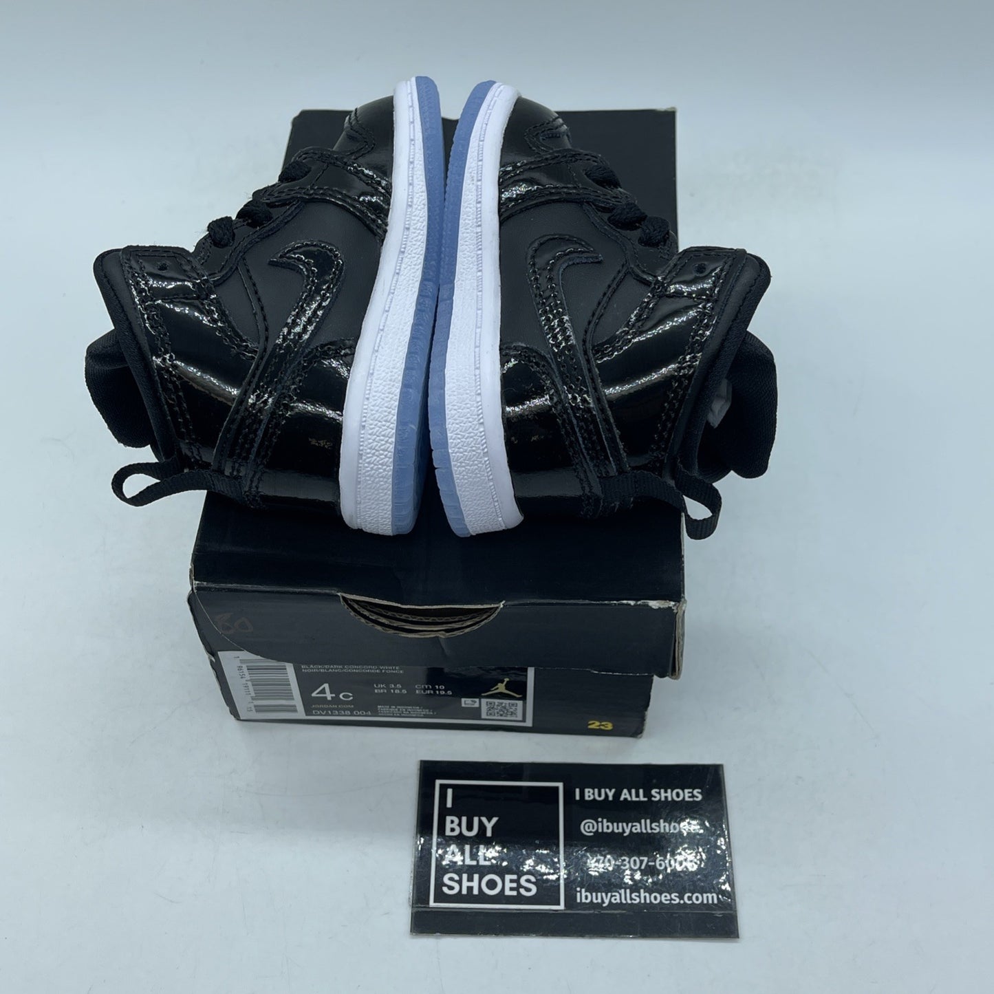 Size 4C - Jordan 1 Mid SE (TD) Space Jame Black Dark Concord-White (DV1338-004)