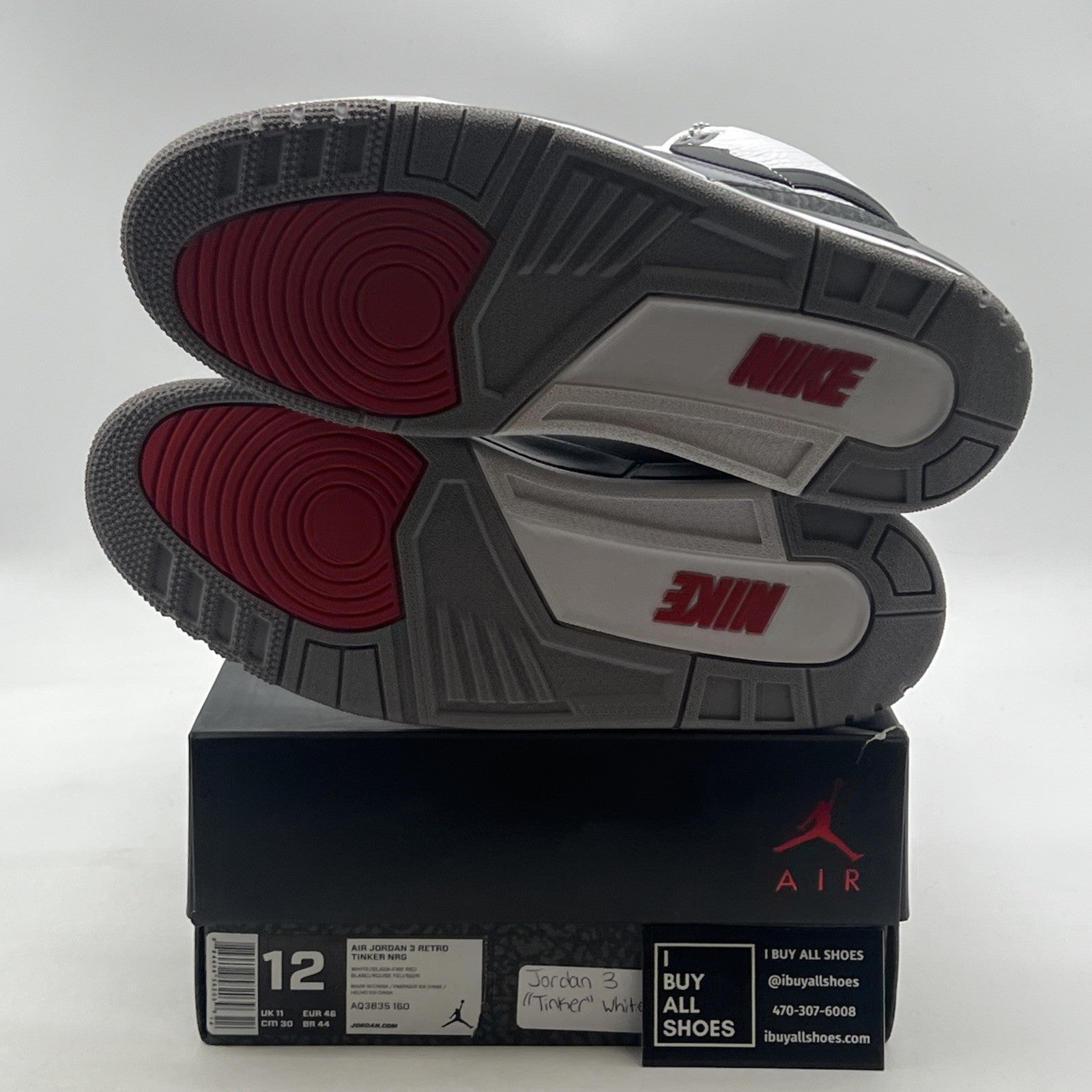 Size 12 - Air Jordan 3 Retro NRG Tinker 2018 (AQ3835-160)