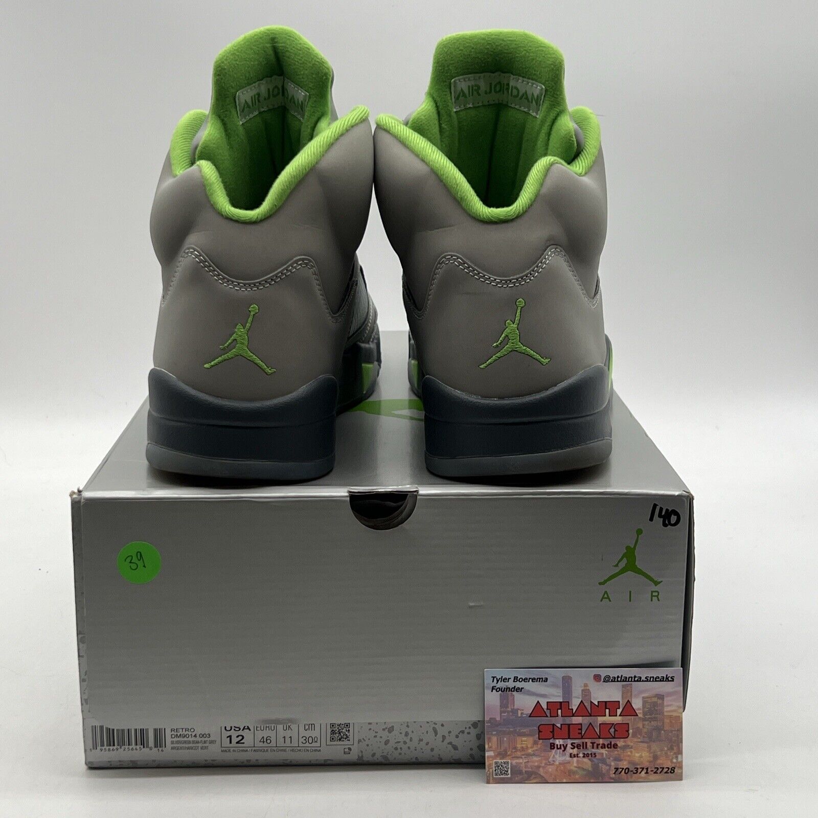 Size 12 - Jordan 5 Retro Green Bean Grey (DM9014-003)