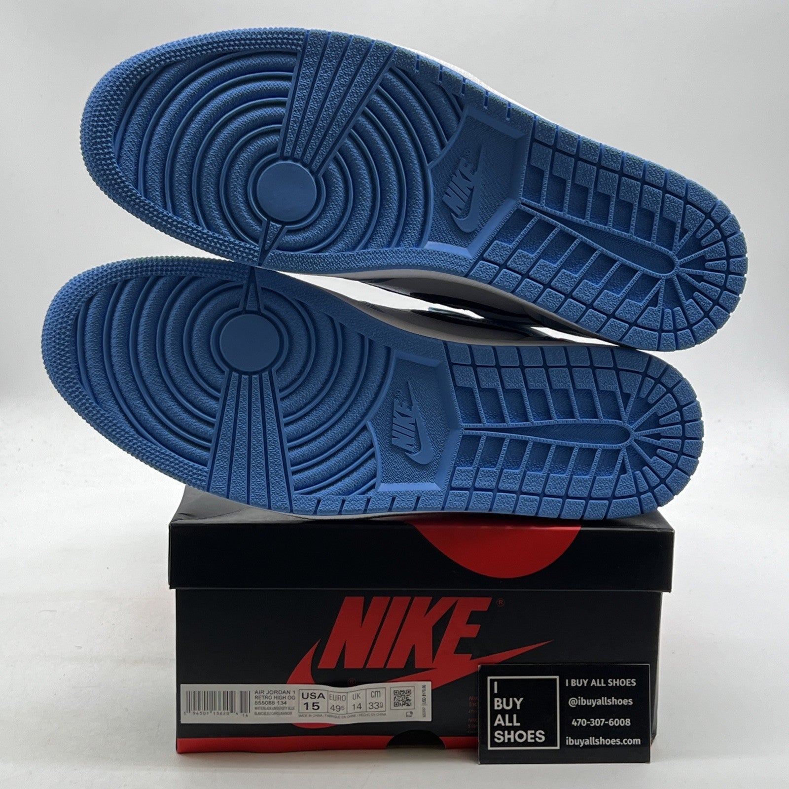 Size 15 - Air Jordan 1 Retro OG High University Blue (555088-134)
