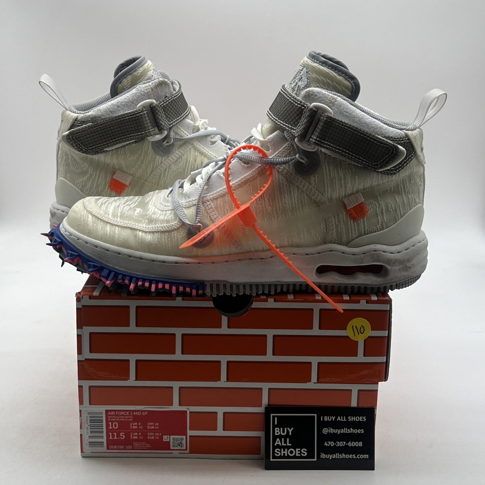 Size 10 - Nike Air Force 1 x Off-White White 2022 (DO6290-100)