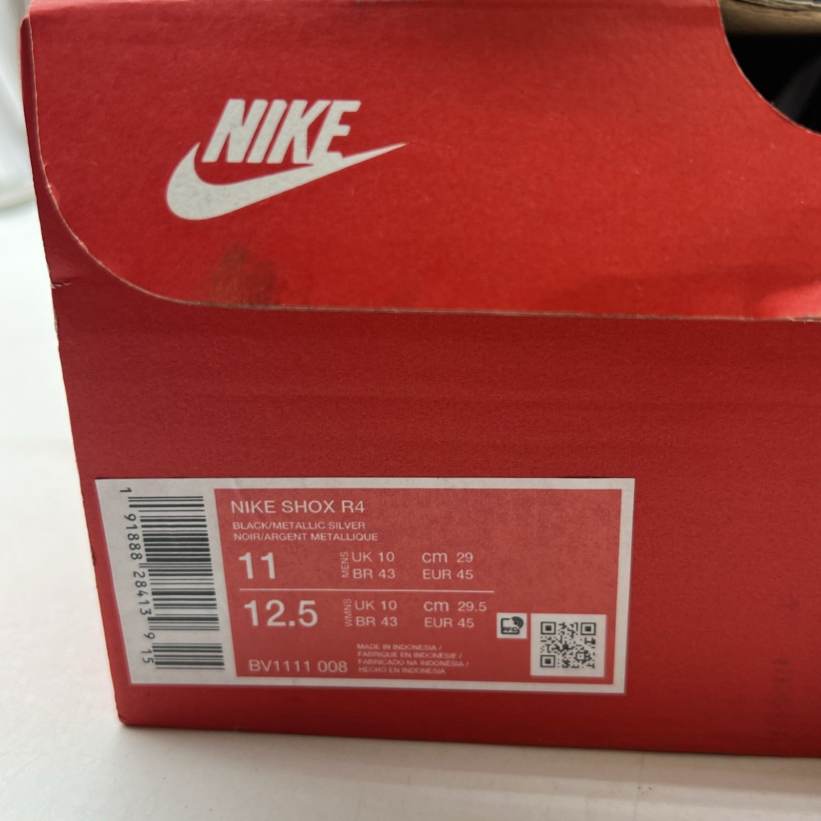 Size 11 - Nike Shox R4 Retro 2019 OG (BV1111-008)