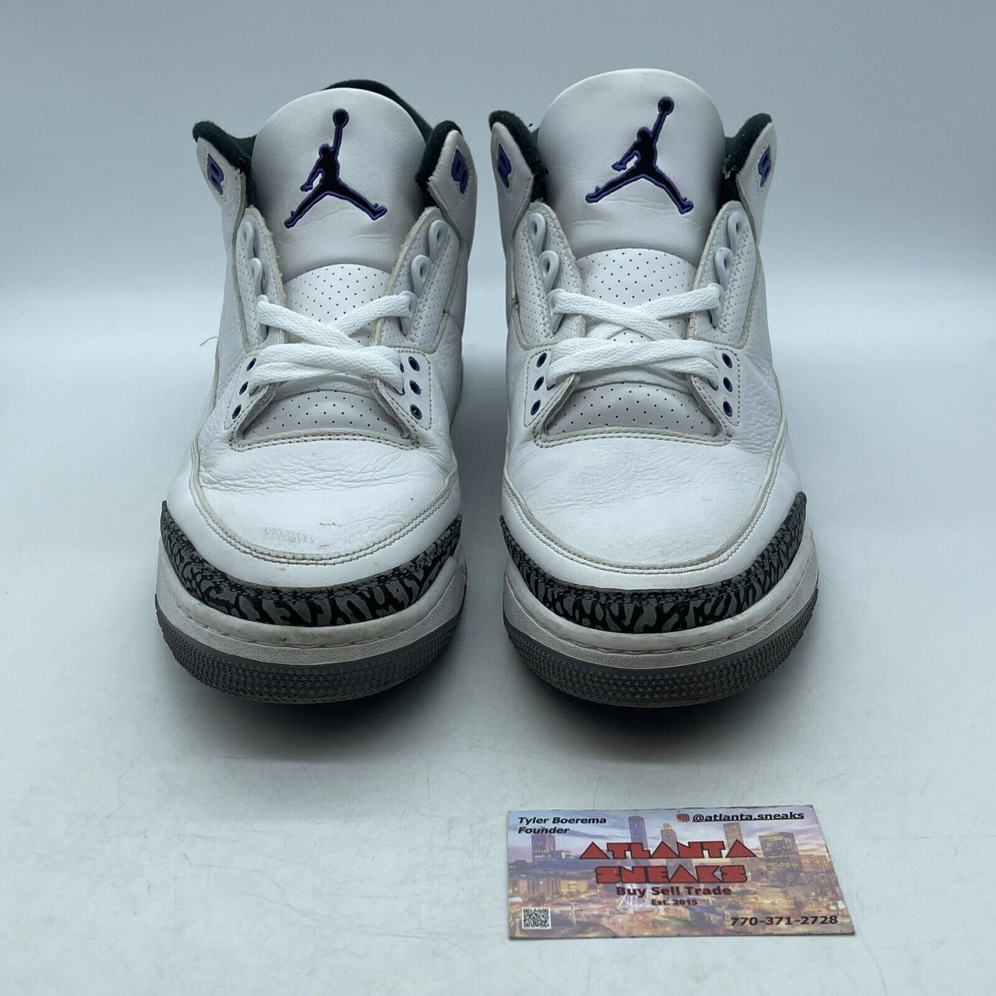 Size 12 - Jordan 3 Retro Mid Dark Iris Purple White Grey Black (CT8532-105)