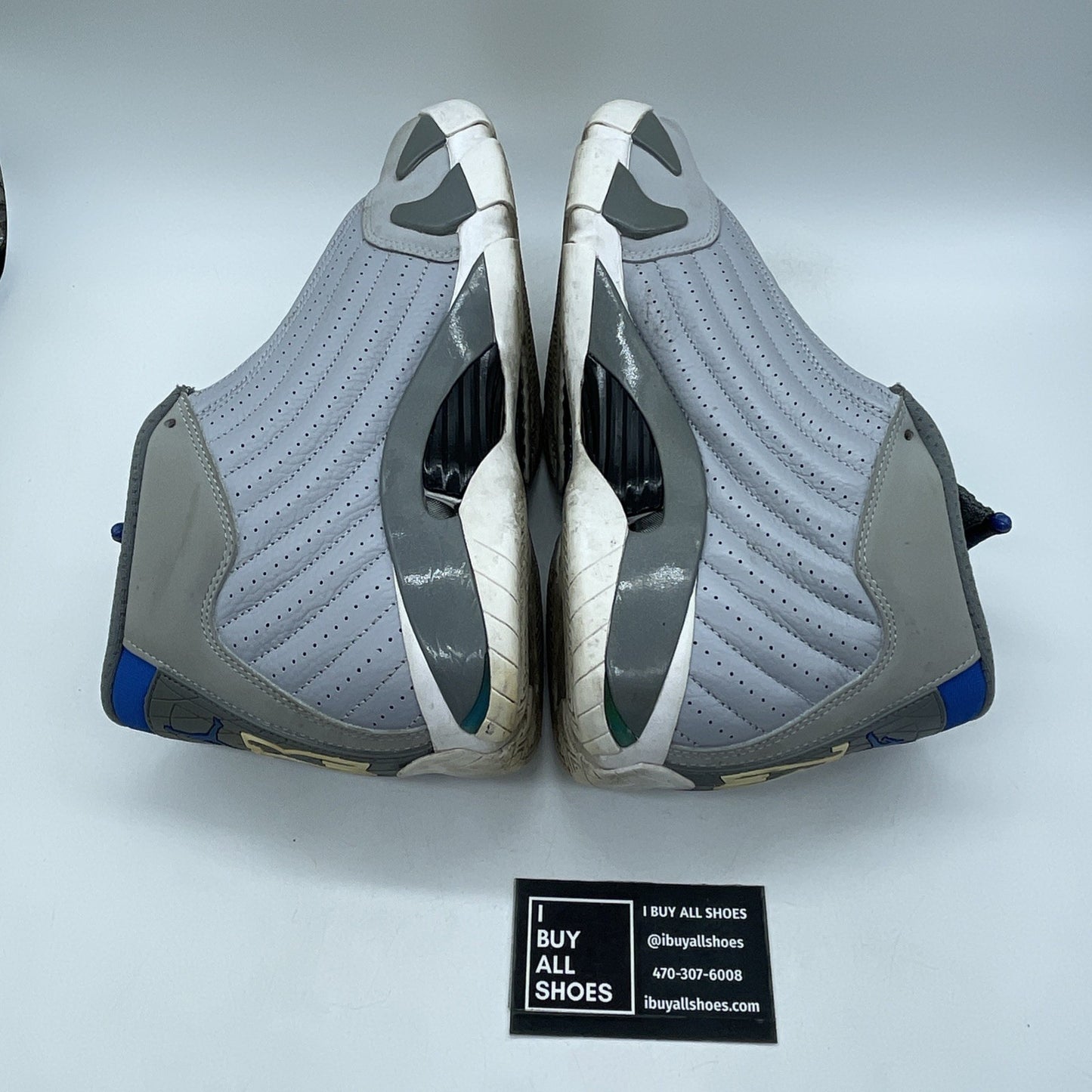 Size 10.5 - Air Jordan 14 Retro Wolf Grey (487471-004)