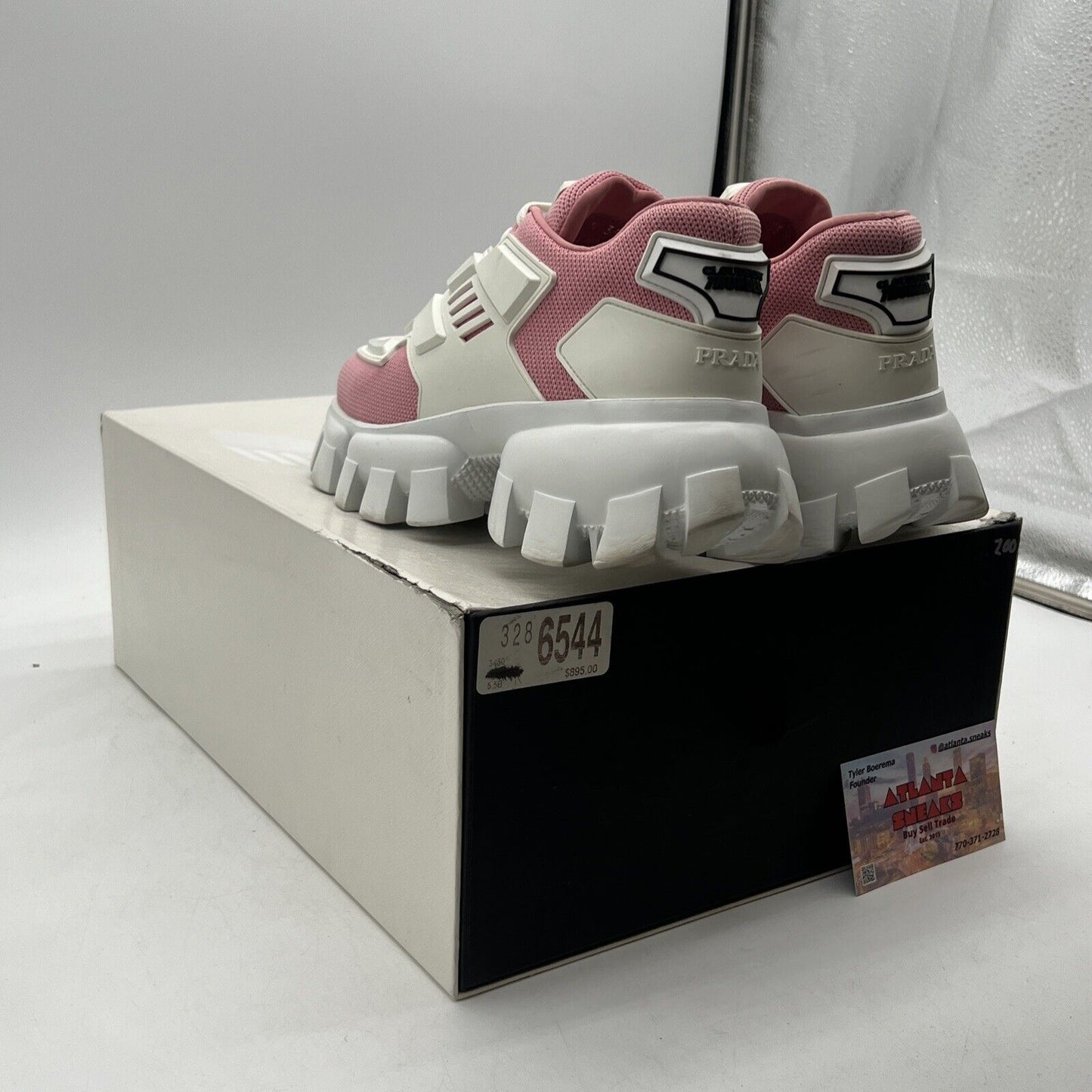 Size 3W - Prada Woman’s Sneakers Cloudbust Thunder Pink White
