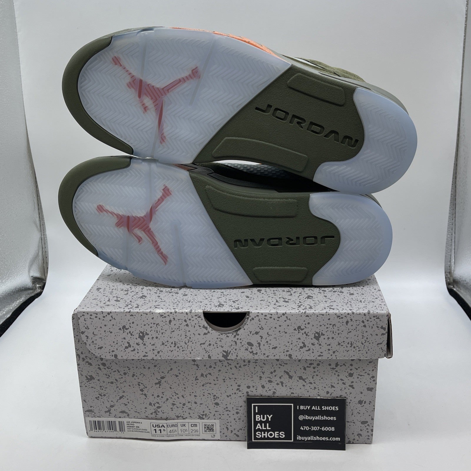 Size 11.5 - Air Jordan 5 Retro 2024 Olive Green (DD0587-308)