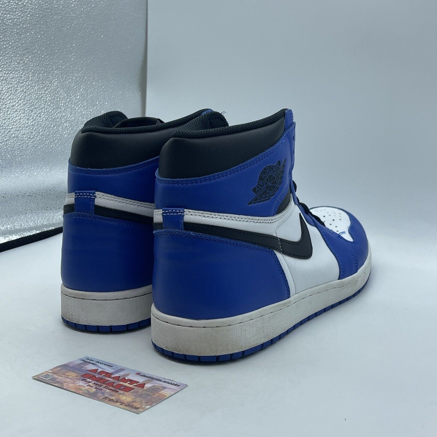 Size 13 - Jordan 1 Retro High OG Game Royal 2018 White Blue Black (555088-403)