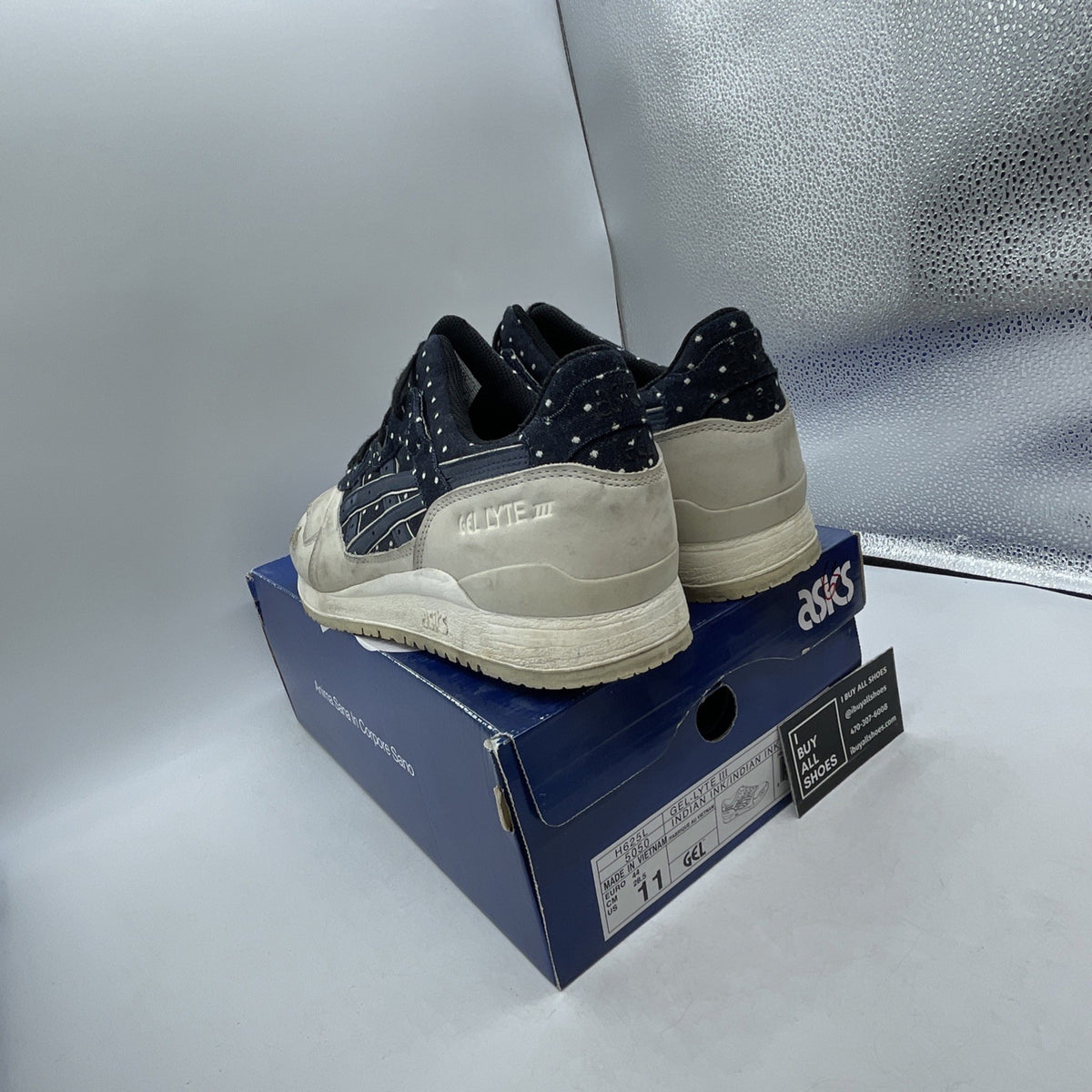 Size 11 - Asics Gel-Lyte III Japanese Denim Indian (H625L5050)