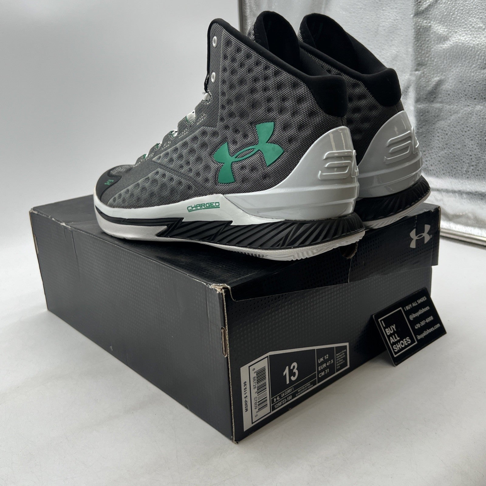 Size 13 - Under Armour Curry 1 Golf (1258723-100)