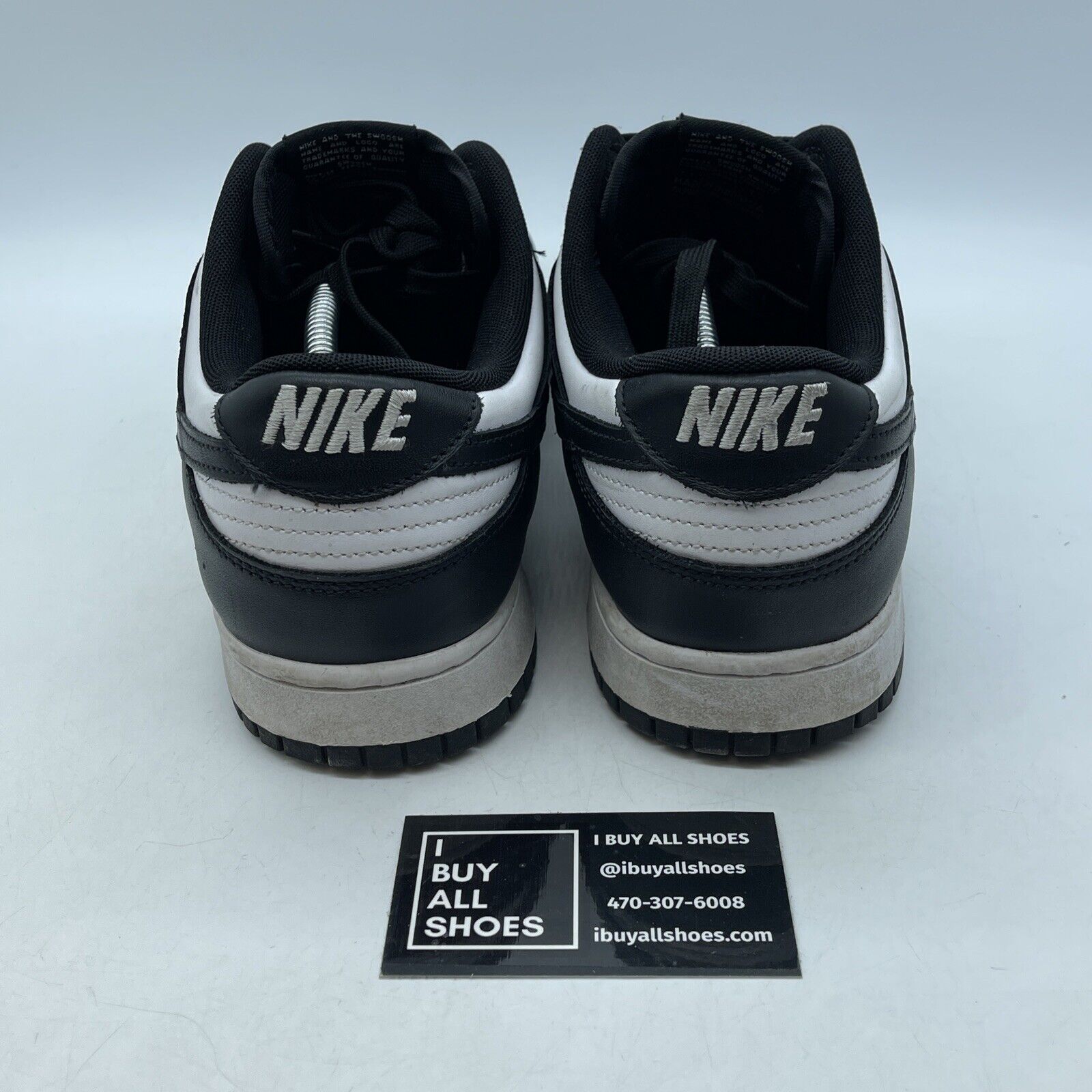 Size 13 - Nike Dunk Low Black White Leather Suede (DD1391-100)