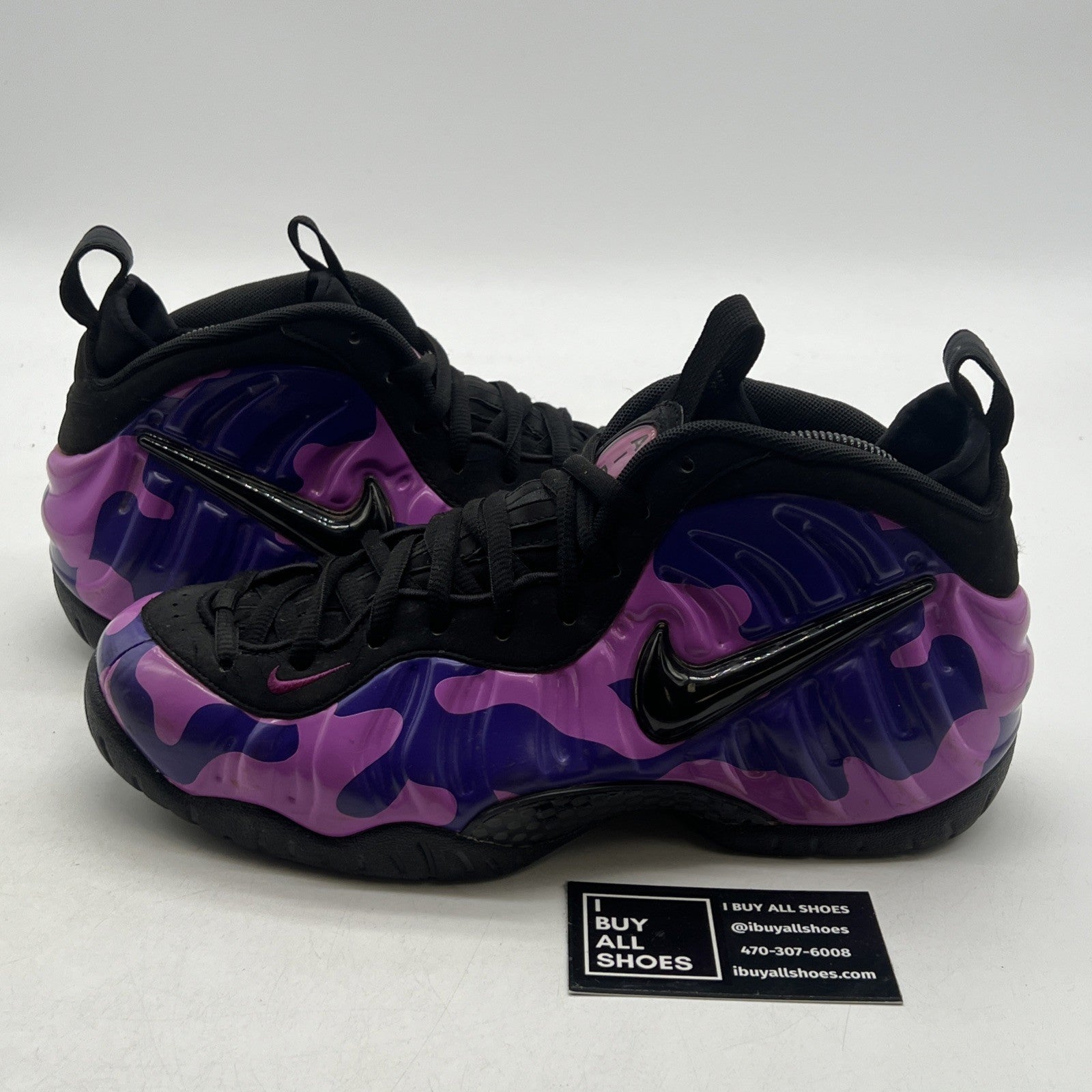Size 9 - Nike Air Foamposite Pro Purple Camo (624041-012)