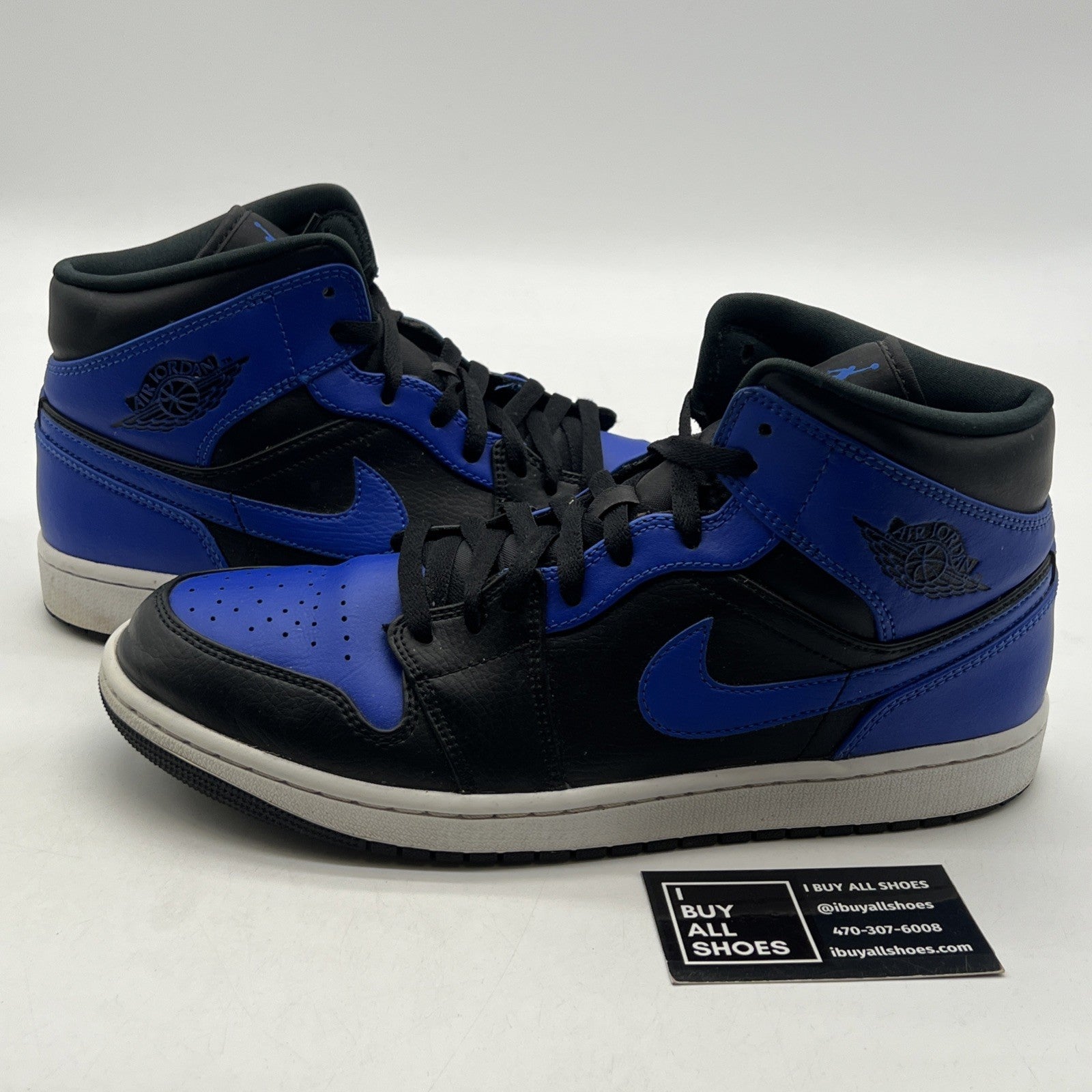 Size 10.5 - Air Jordan 1 Mid Hyper Royal 2021 (554724-077)