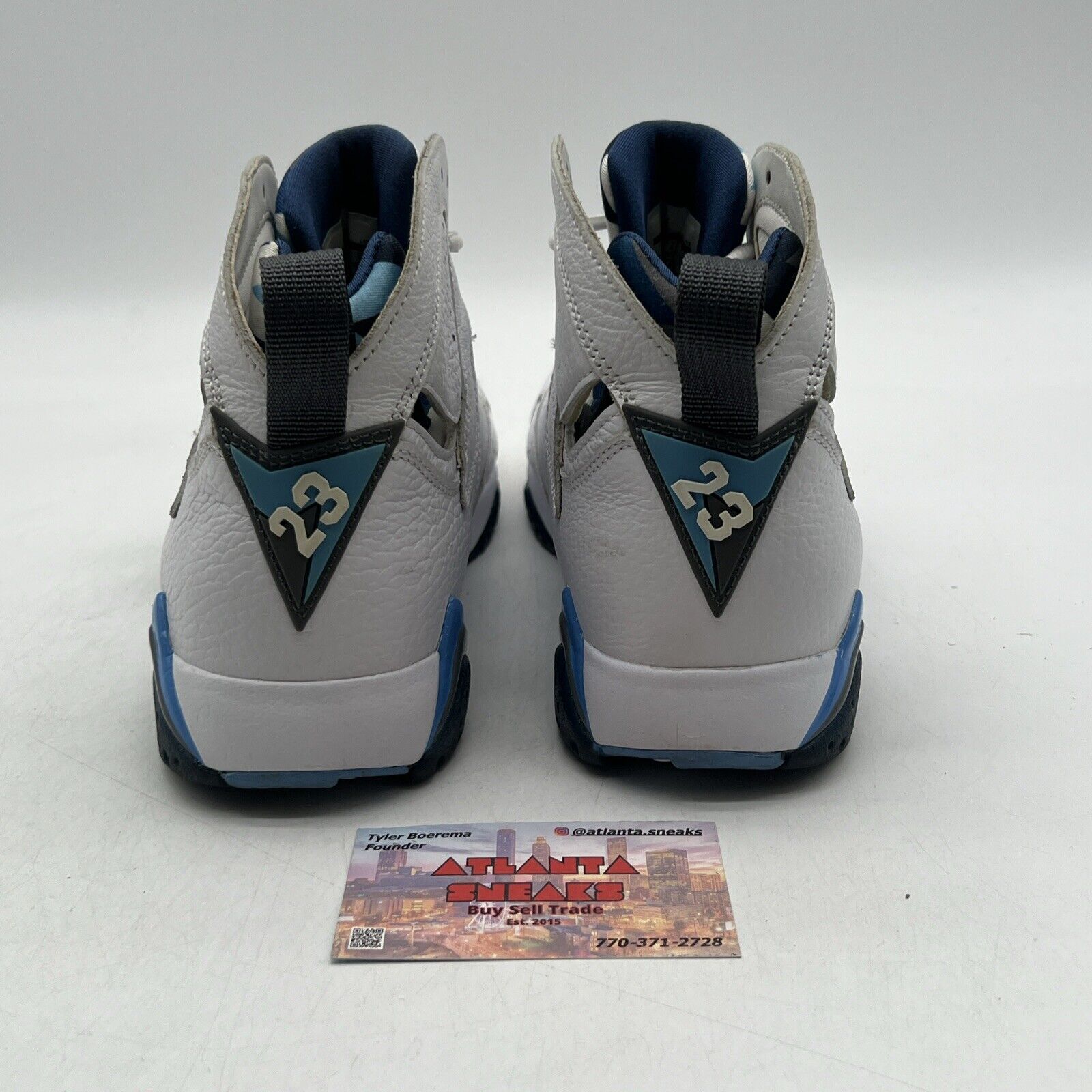 Size 8 - Air Jordan 7 Retro 2015 French Blue White Leather (304775-107)