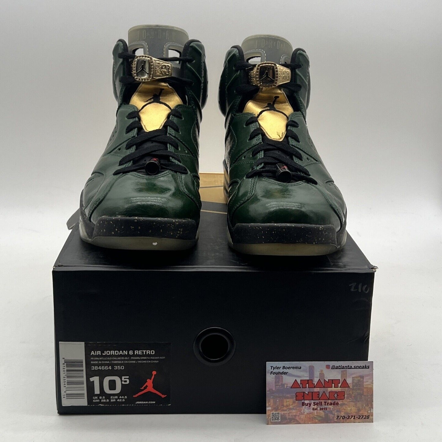 Size 10.5 - Air Jordan 6 Retro Champagne Bottle (384664-350)