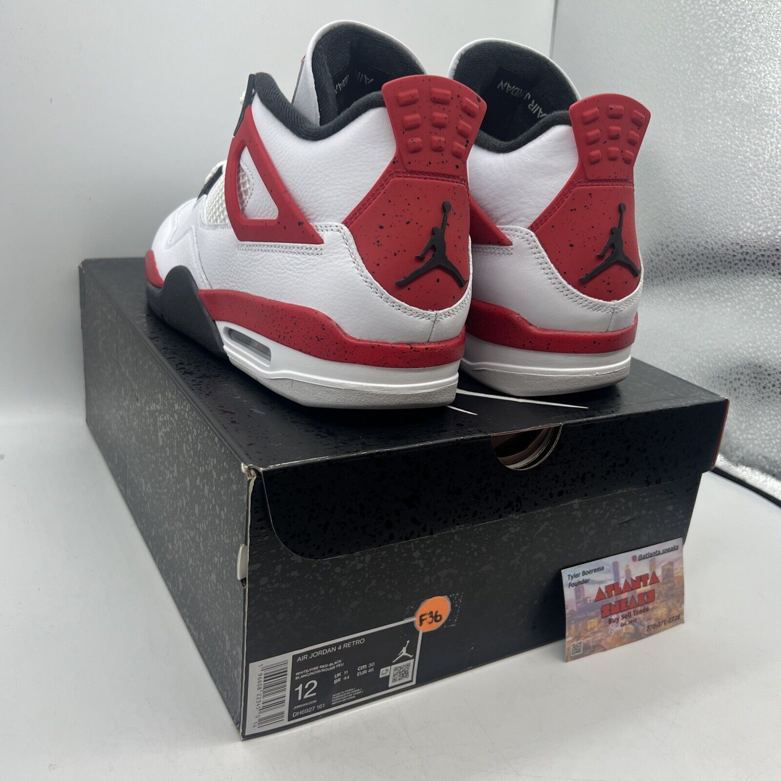 Size 12 - Jordan 4 Retro Mid Red Cement Brand New Og All
