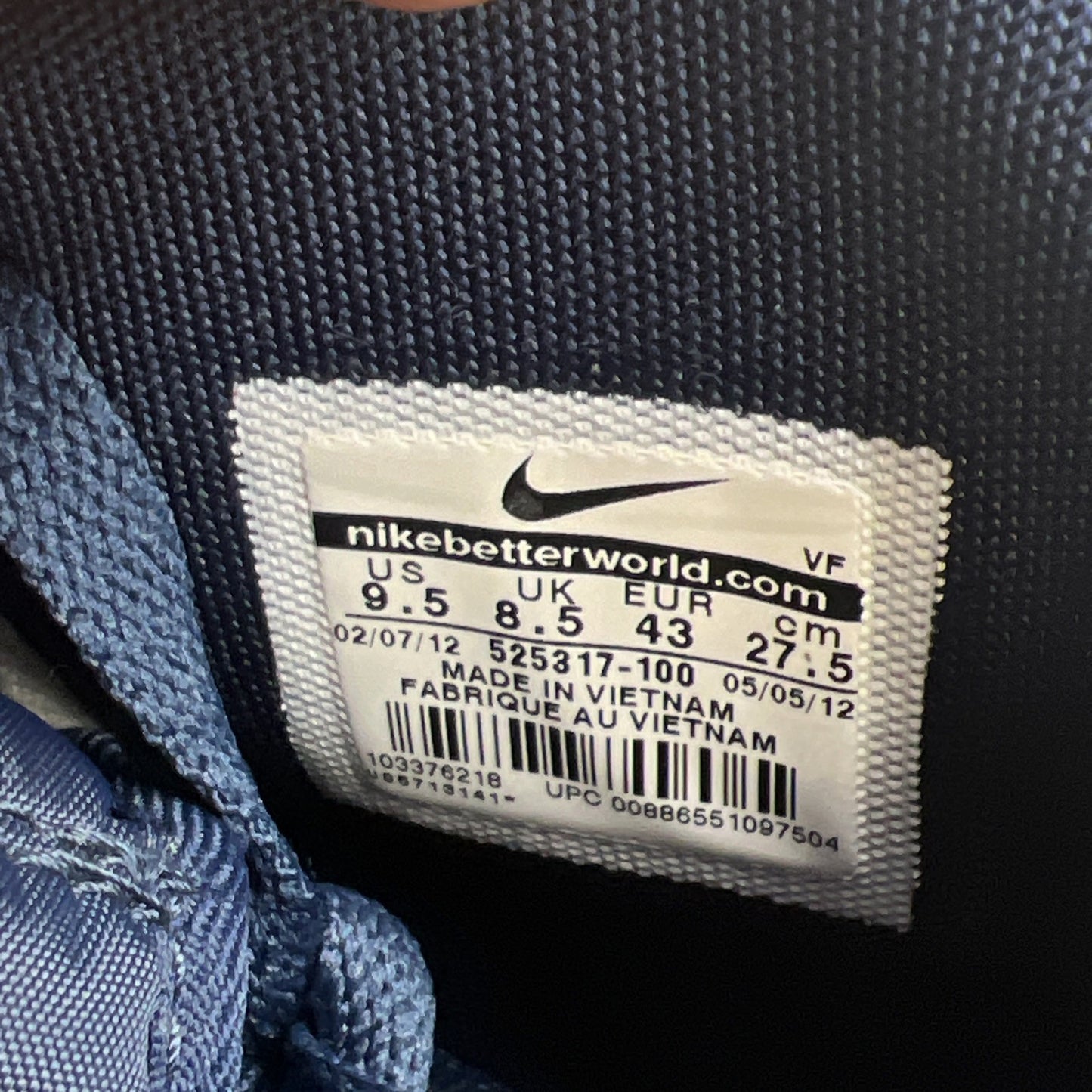 Size 9.5 - Nike Air Force 1 Premium High USA Olympic (525317-100)