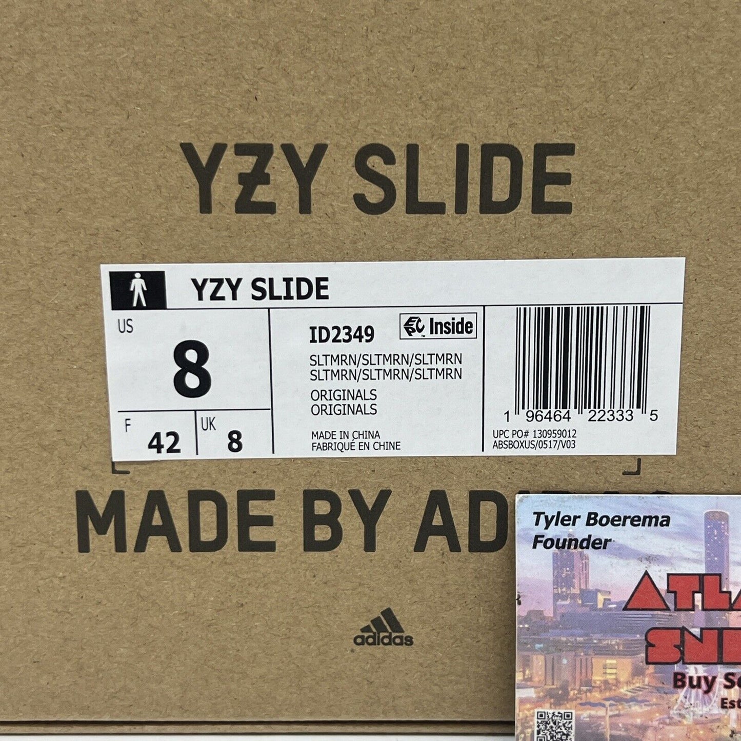 Size 8 - Yeezy Slide - Grey - Slate Marine - ID2349 - YZY Slide Og All