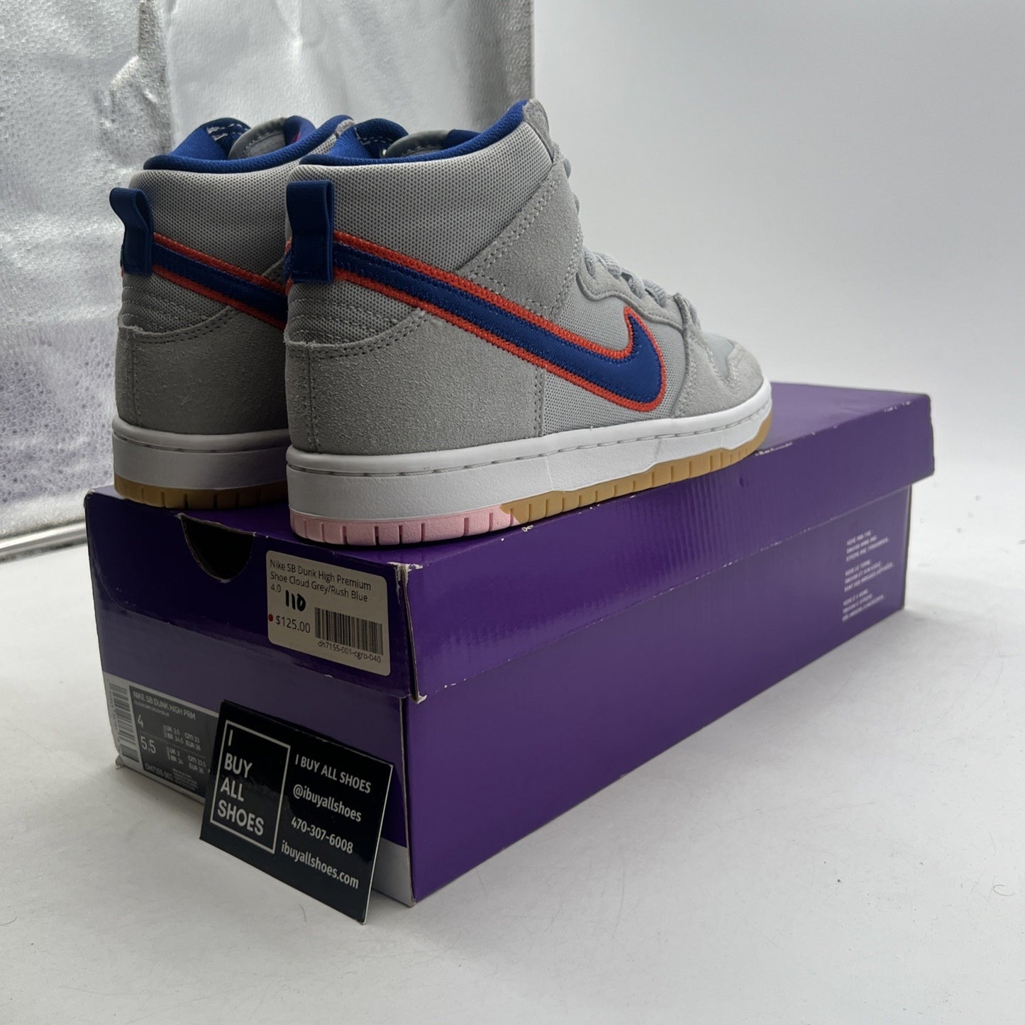 Size 4 - Nike Dunk SB High New York Mets (DH7155-001)