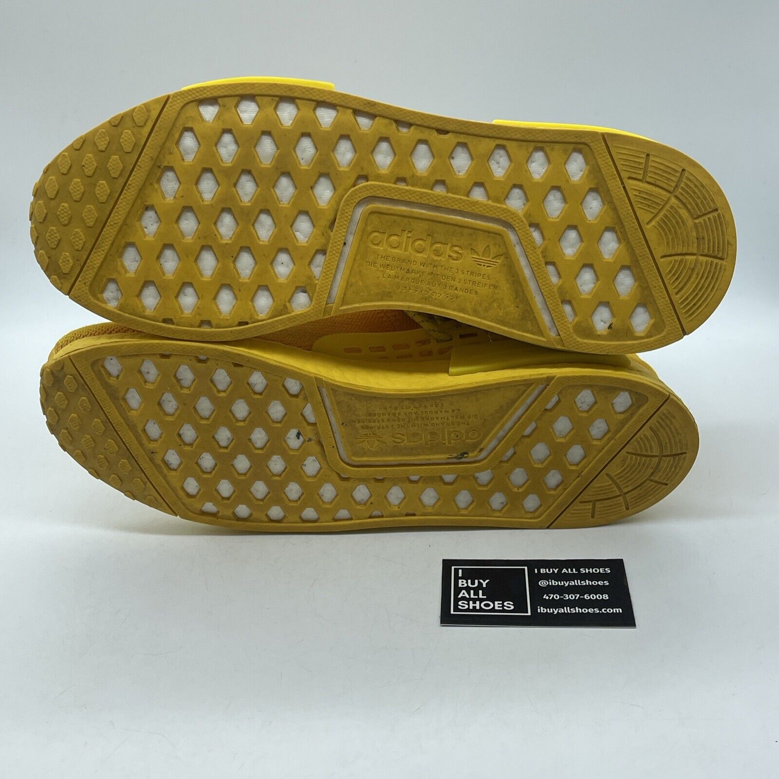 Size 12 - adidas Pharrell x NMD Human Race Yellow Black Suede Leather (GY0091)