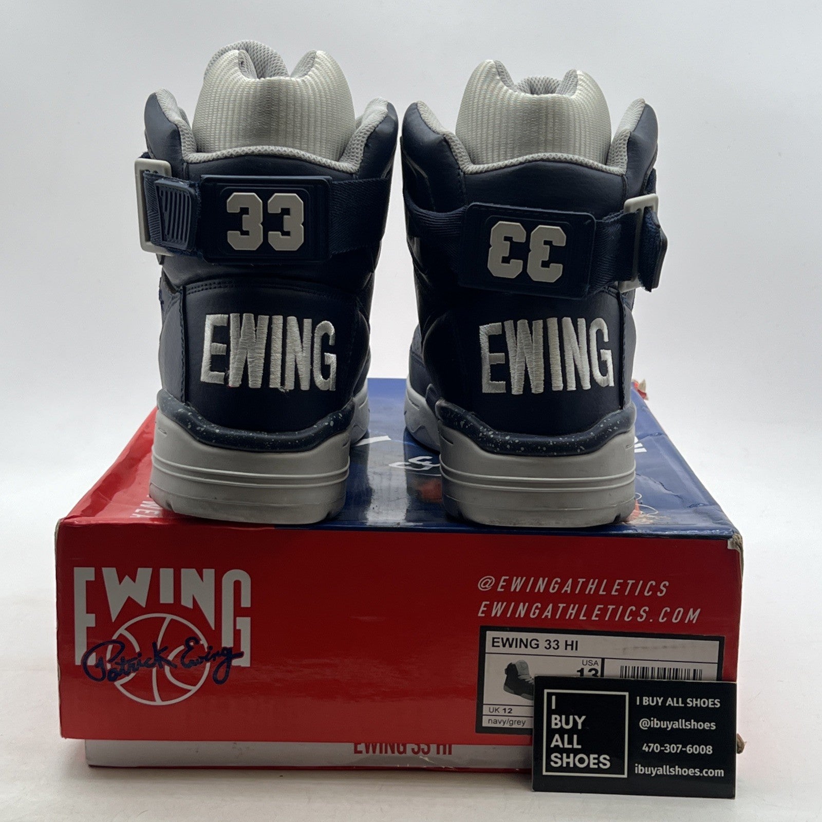 Size 13 - EWING ATHLETICS 33 HI - Navy/Grey (1BM00149-124)