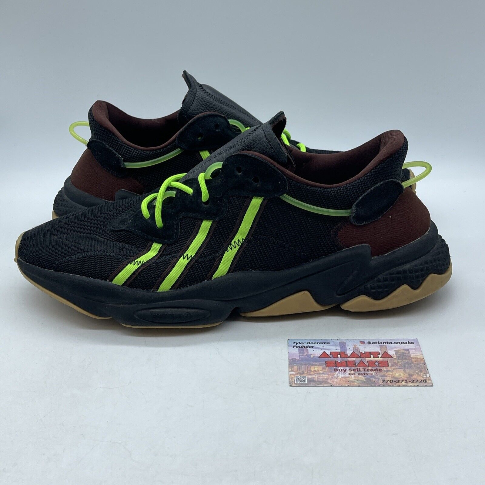 Size 12 - adidas Pusha T x Ozweego King Push Green Black Brown Suede (FV2484)