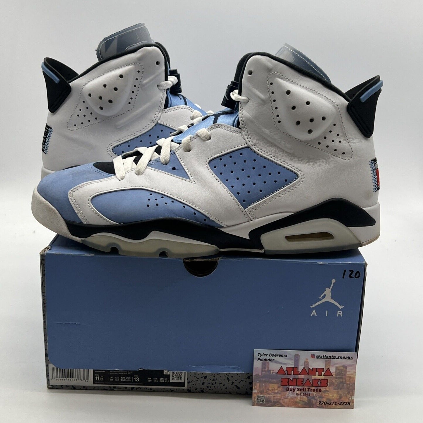 Size 11.5 - Air Jordan 6 Retro Mid UNC Home (CT8529-410)