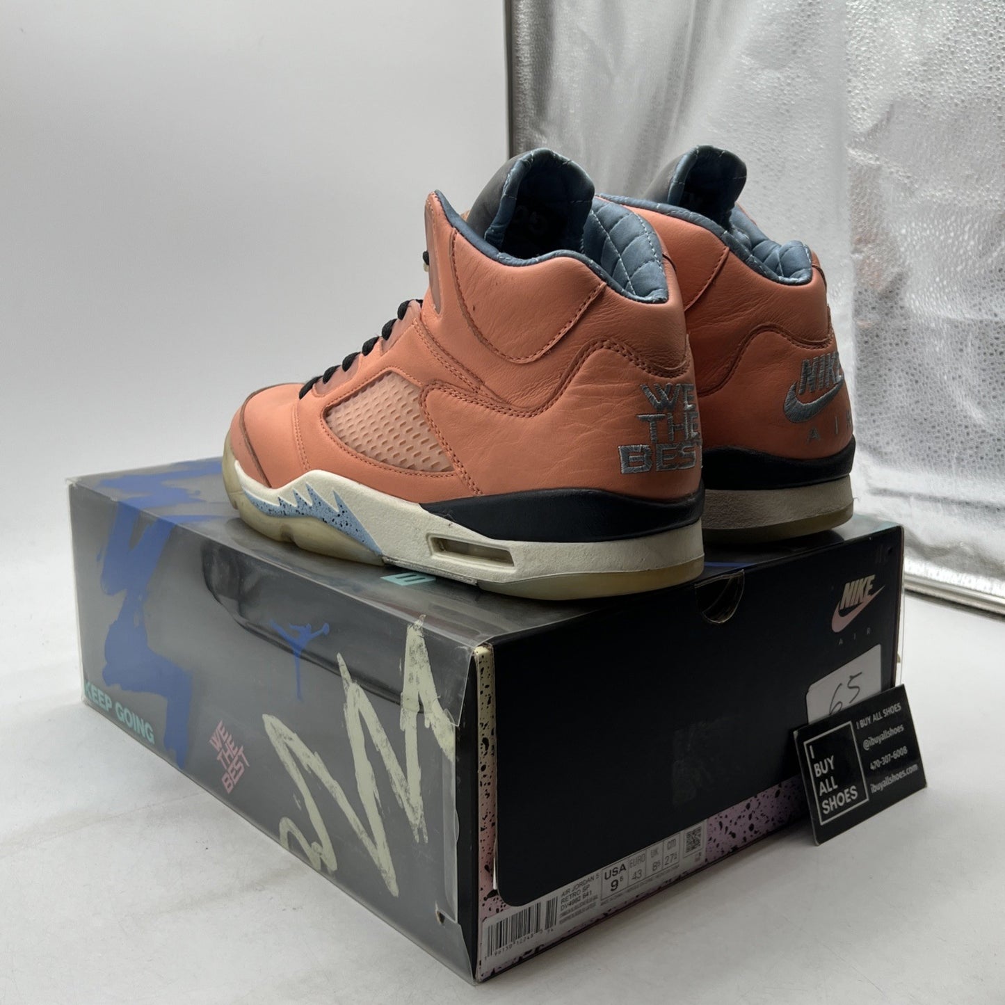 Size 9.5 - Jordan 5 Retro x DJ Khaled Mid We The Best Crimson Bliss (DV4982-641)