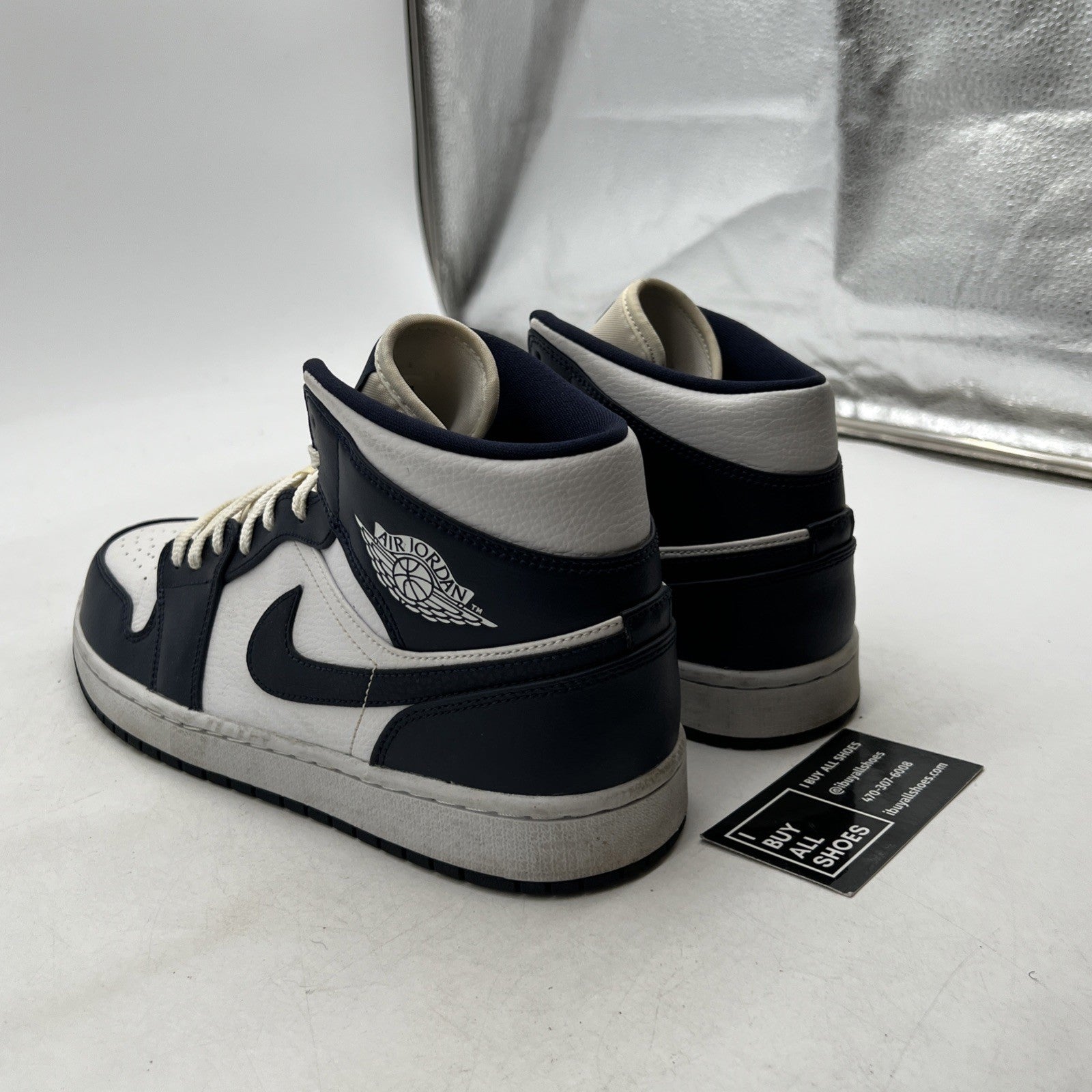 Size 10.5 - Air Jordan 1 Mid Obsidian (554724-174)