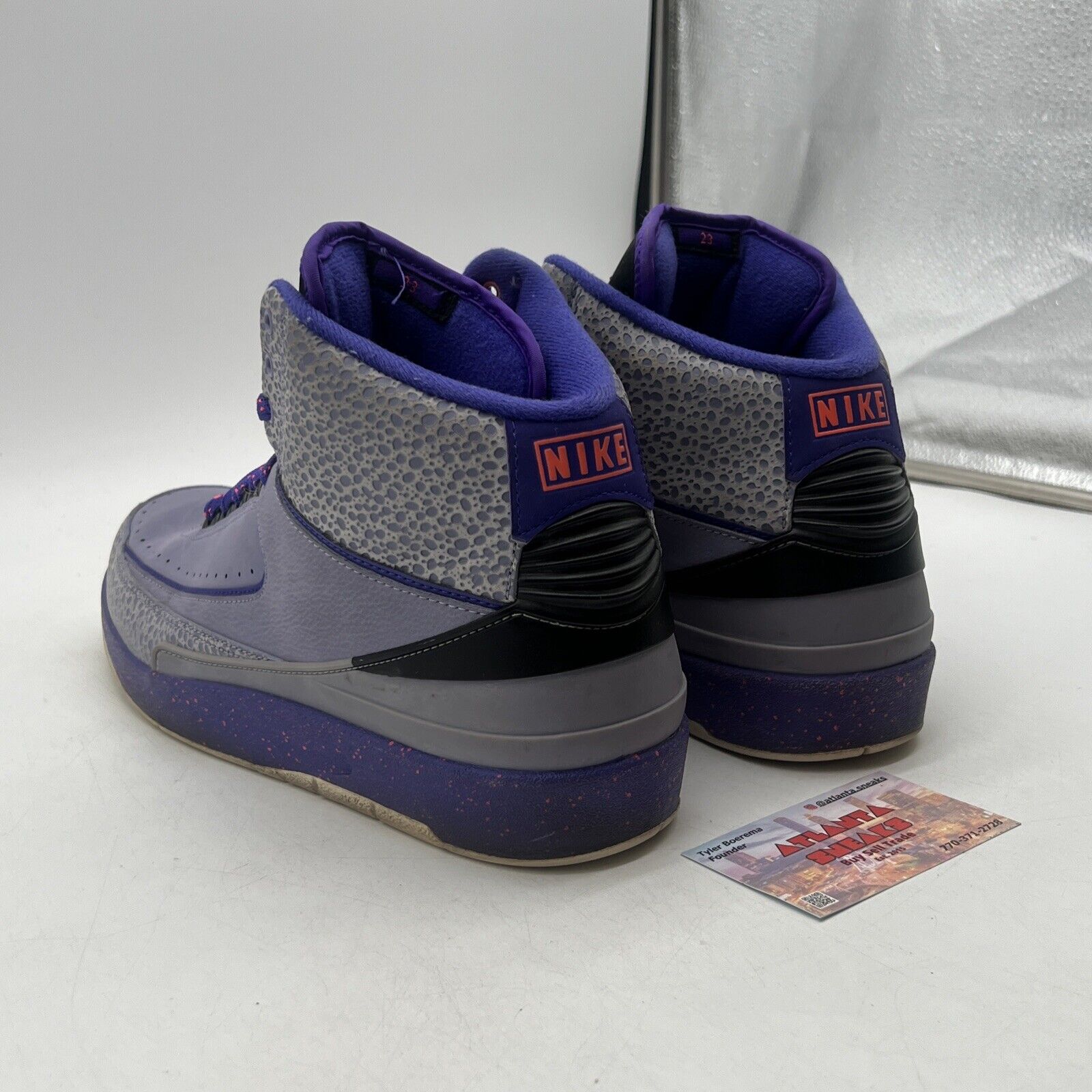 Size 11 - Air Jordan 2 Retro Iron Purple Suede Grey (384475-553)
