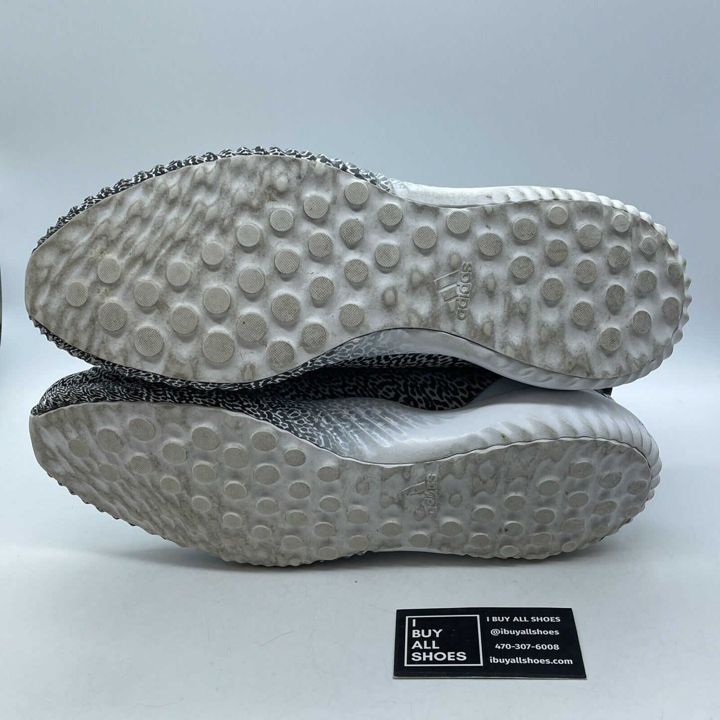 Size 13 - adidas Alphabounce Motion Capture Black White Suede (B54366)