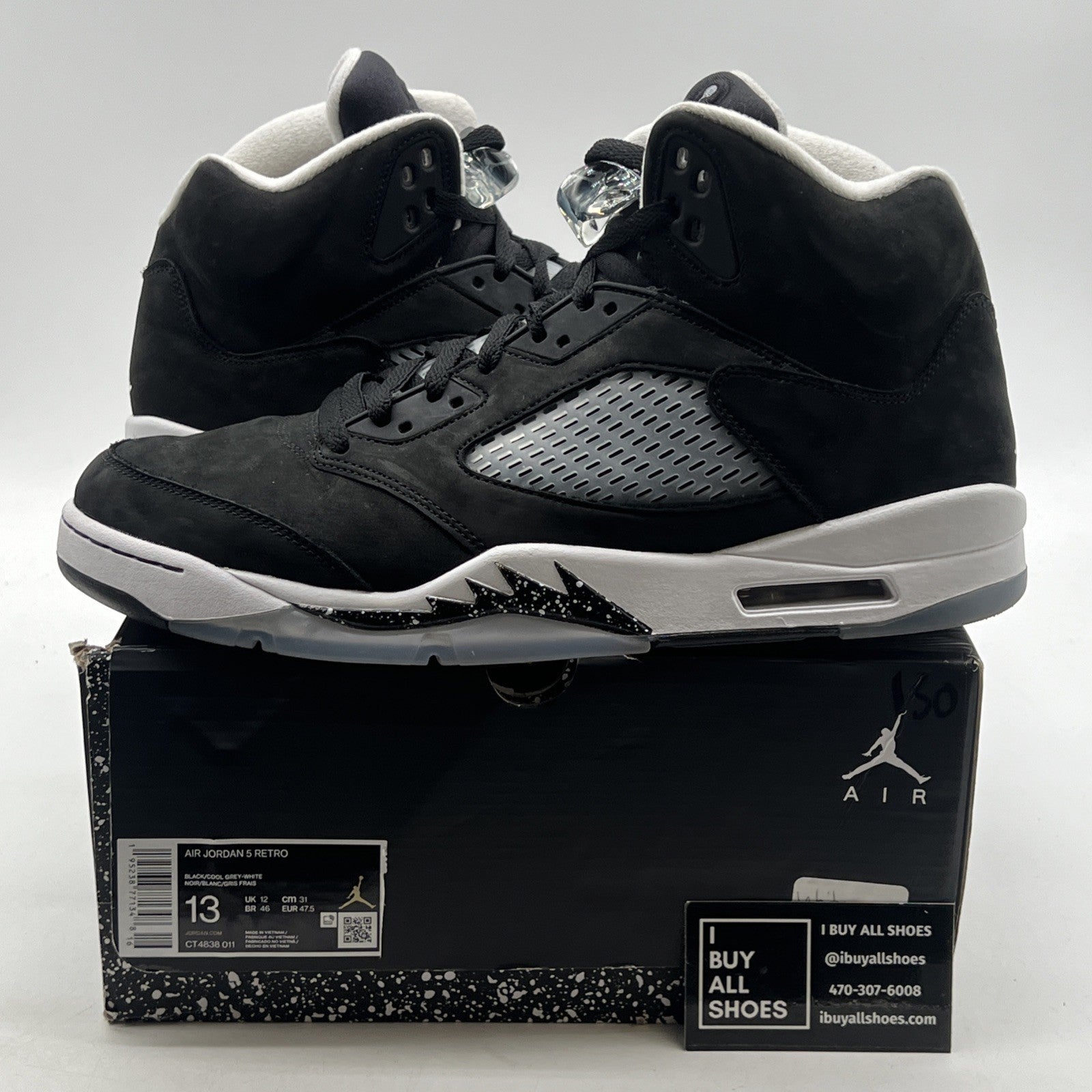 Size 13 - Air Jordan 5 Retro Mid Oreo (CT4838-011)