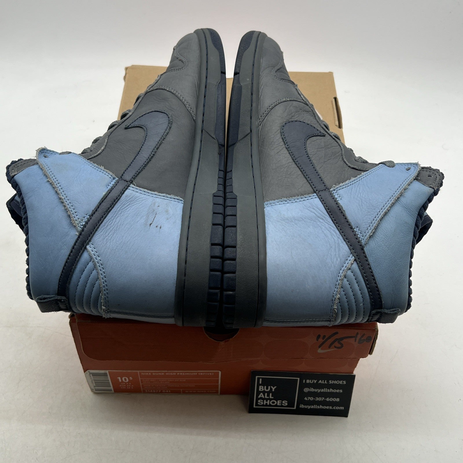 Size 10.5 - Nike Dunk Premium High Gray (314877-041)