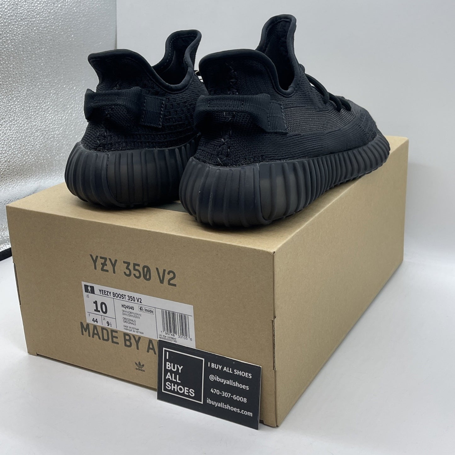 Size 10 - adidas Yeezy Boost 350 V2 Low Onyx Black Suede (HQ4540)