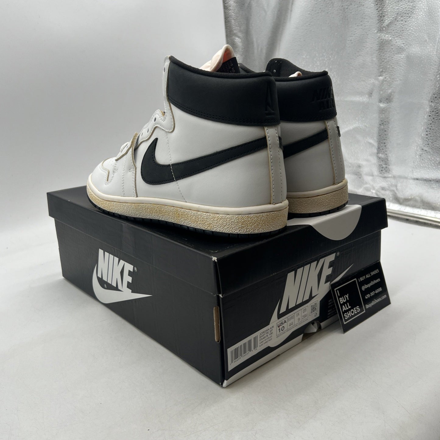 Size 10 - Air Jordan A Ma Maniére x Jordan Air Ship PE SP White Black
