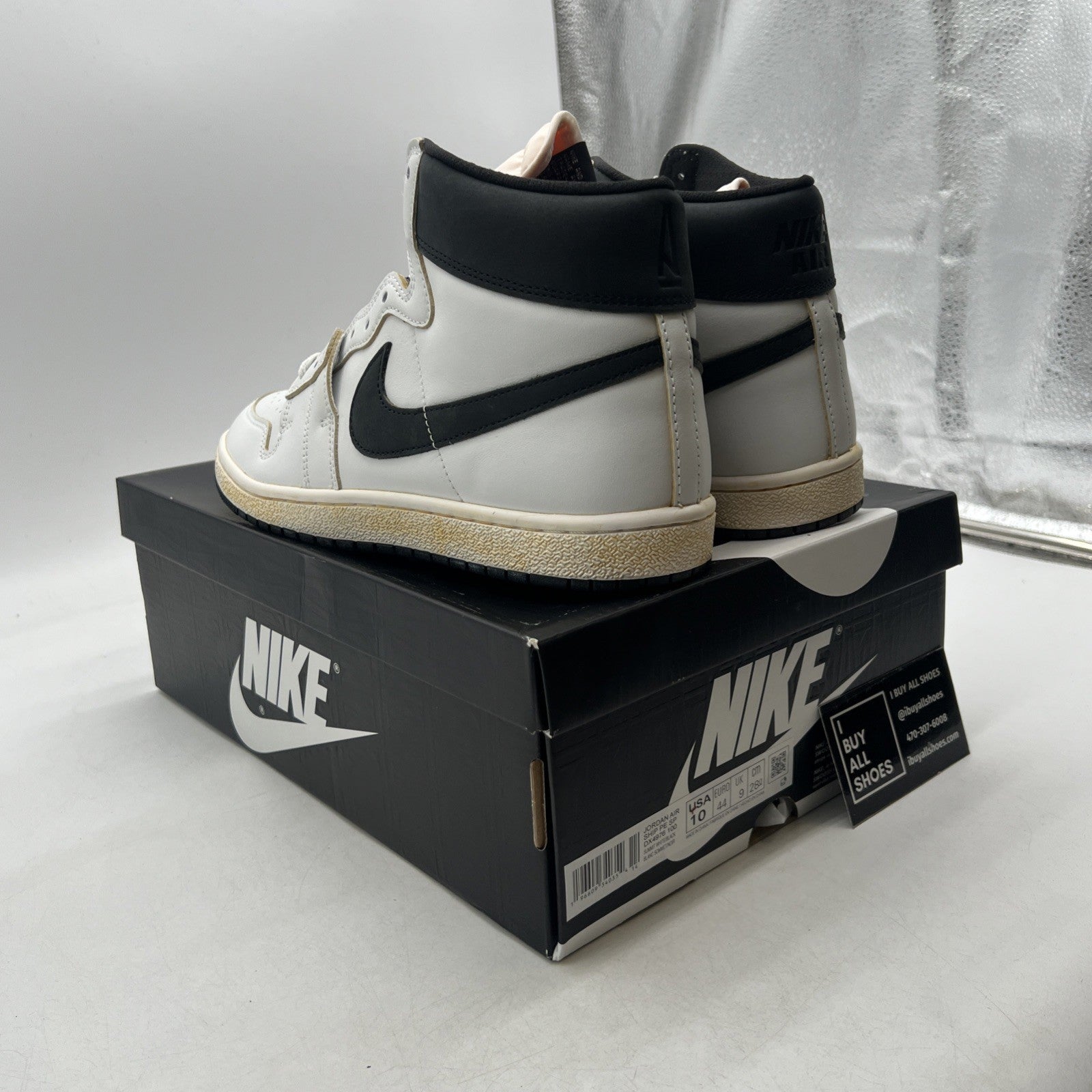 Size 10 - Air Jordan A Ma Maniére x Jordan Air Ship PE SP White Black