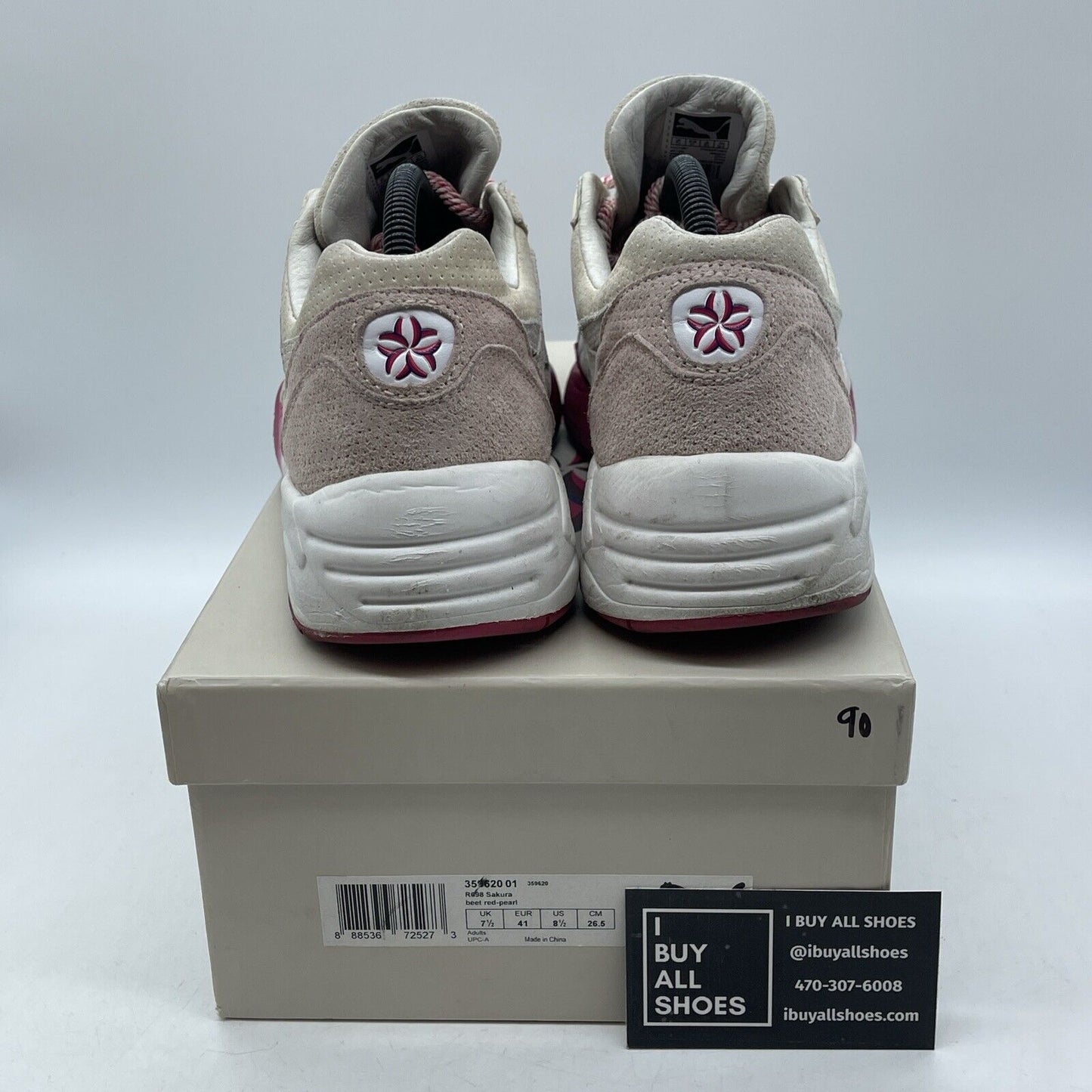 Size 8.5 - PUMA Ronnie Fieg x R698 Sakura pink Brown Suede (359620-01)