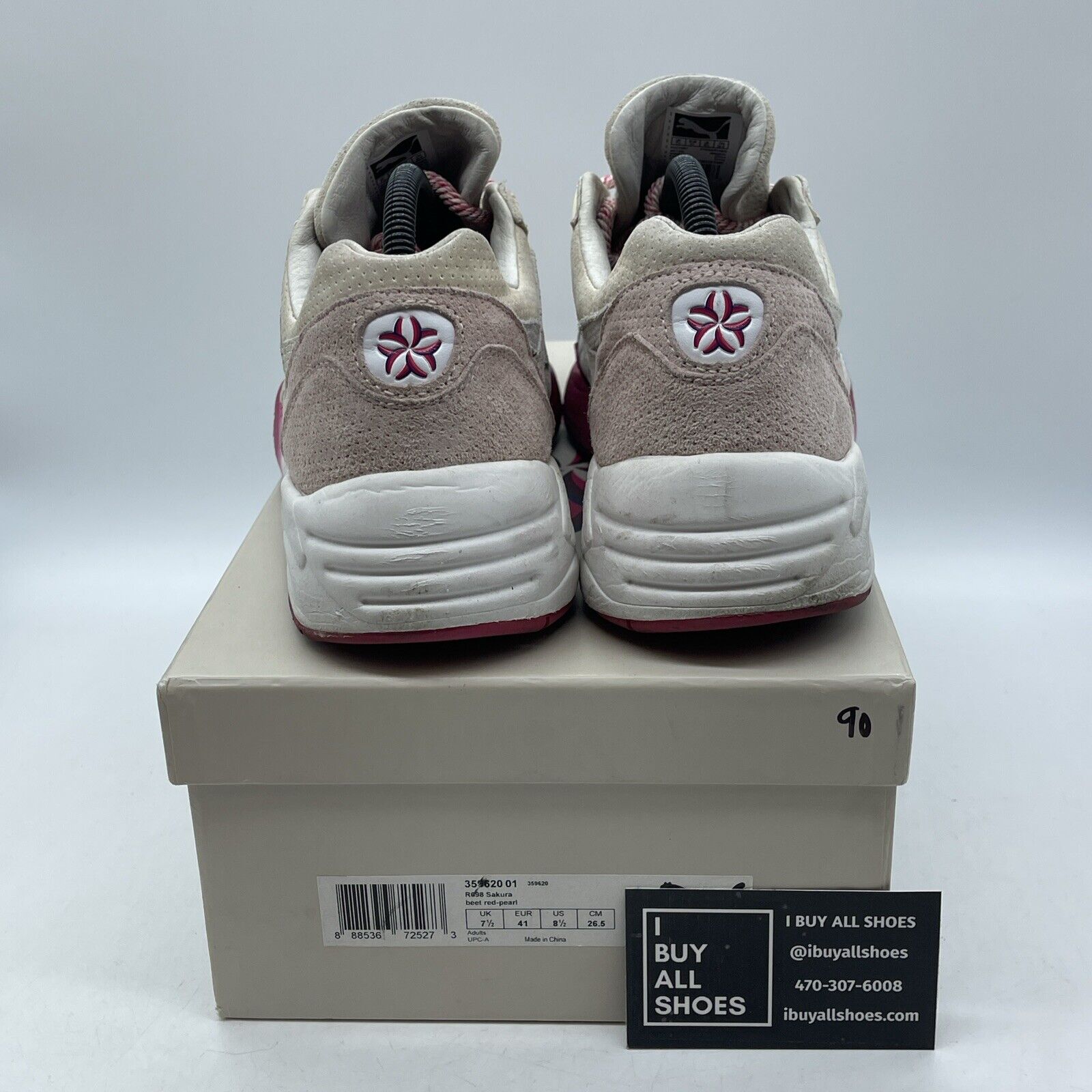Size 8.5 - PUMA Ronnie Fieg x R698 Sakura pink Brown Suede (359620-01)