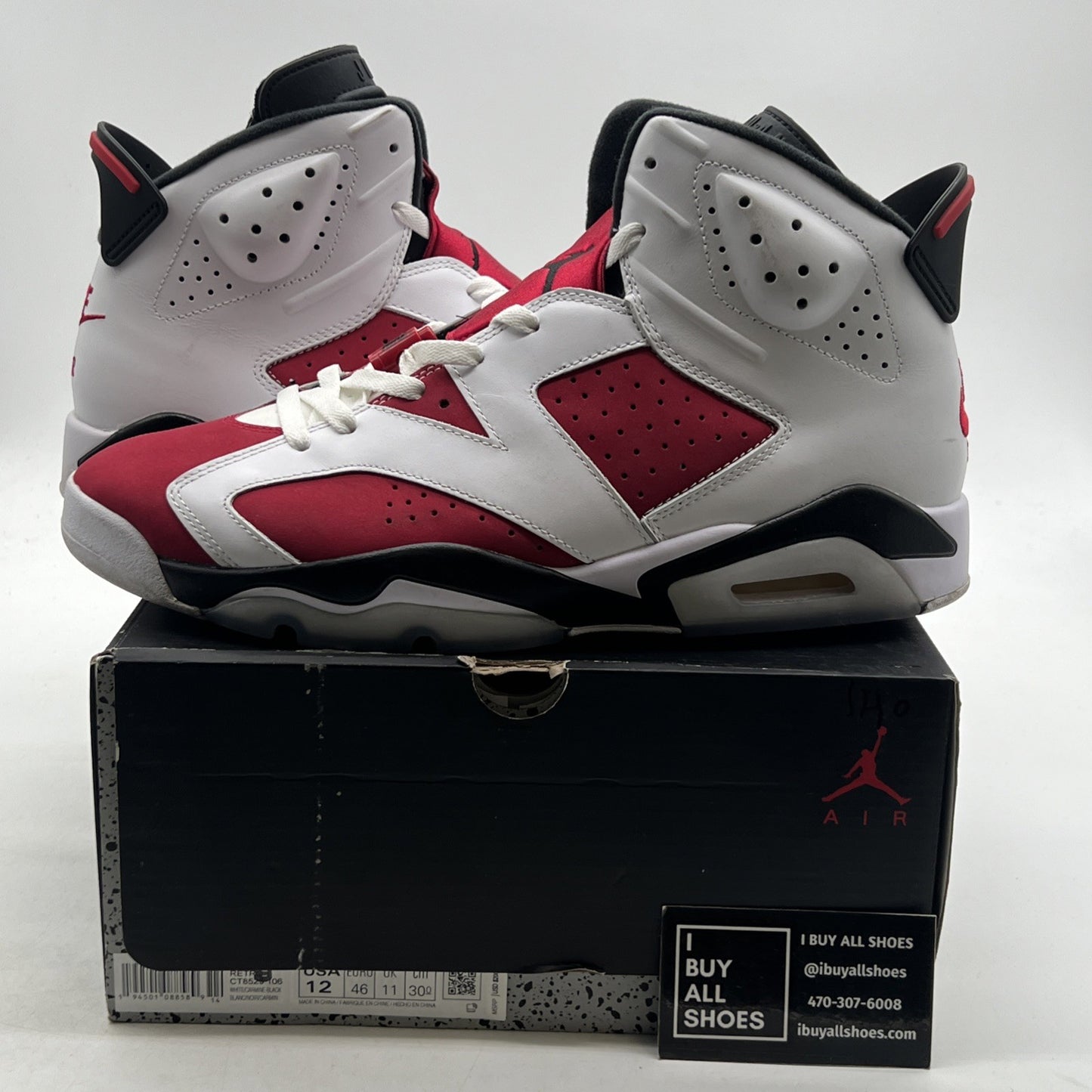 Size 12 - Air Jordan 6 Retro OG Mid Carmine (CT8529-106)