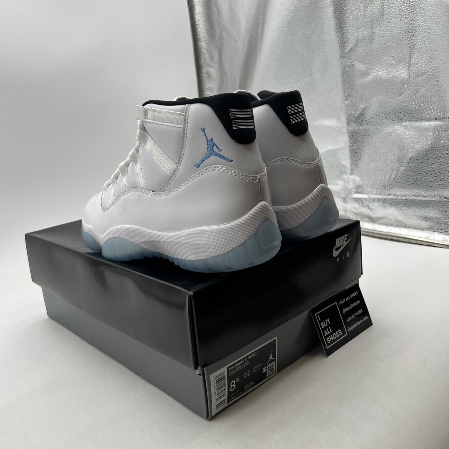 Size 8.5 - Air Jordan 11 Retro 2024 Legend Blue / Columbia (CT8012-104)