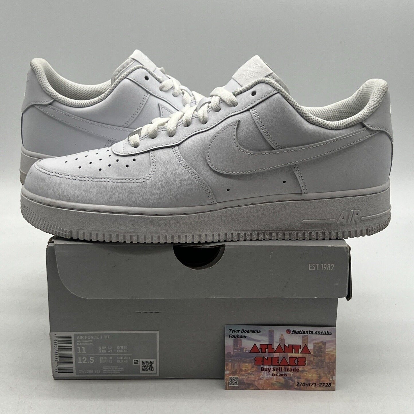 Size 11 - Nike Air Force 1 '07 Low Triple White