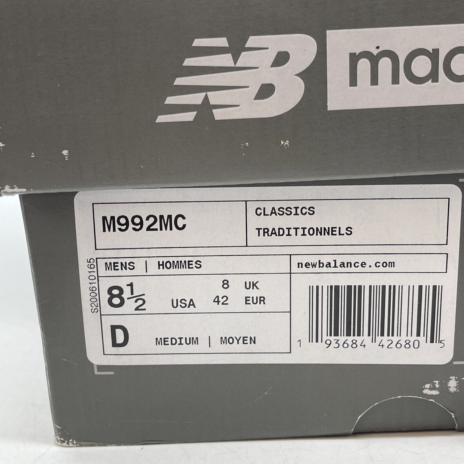 Size 8.5 - New Balance 992 Made in USA Multi-Color Suede Leather (M992MC)